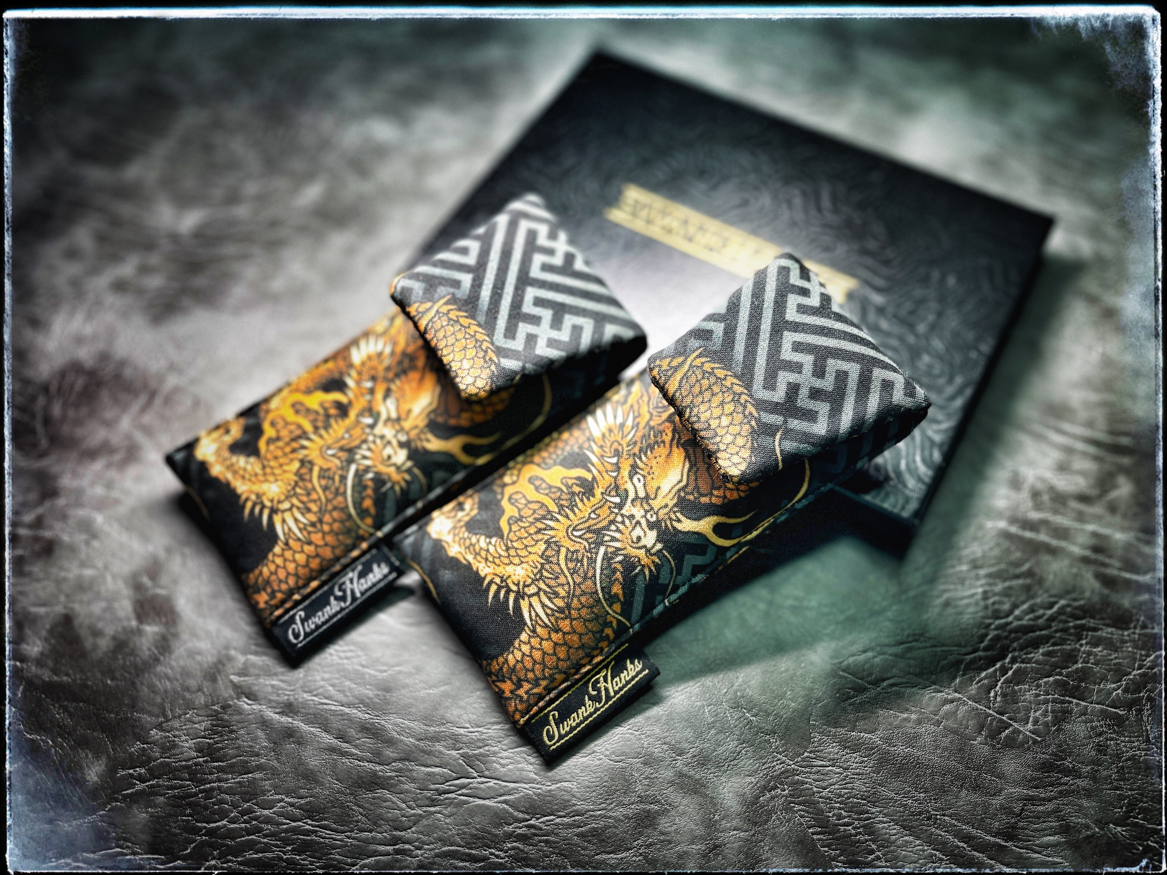 Sayagata Dragon V3/ Satin Gold Silk Single Pouch