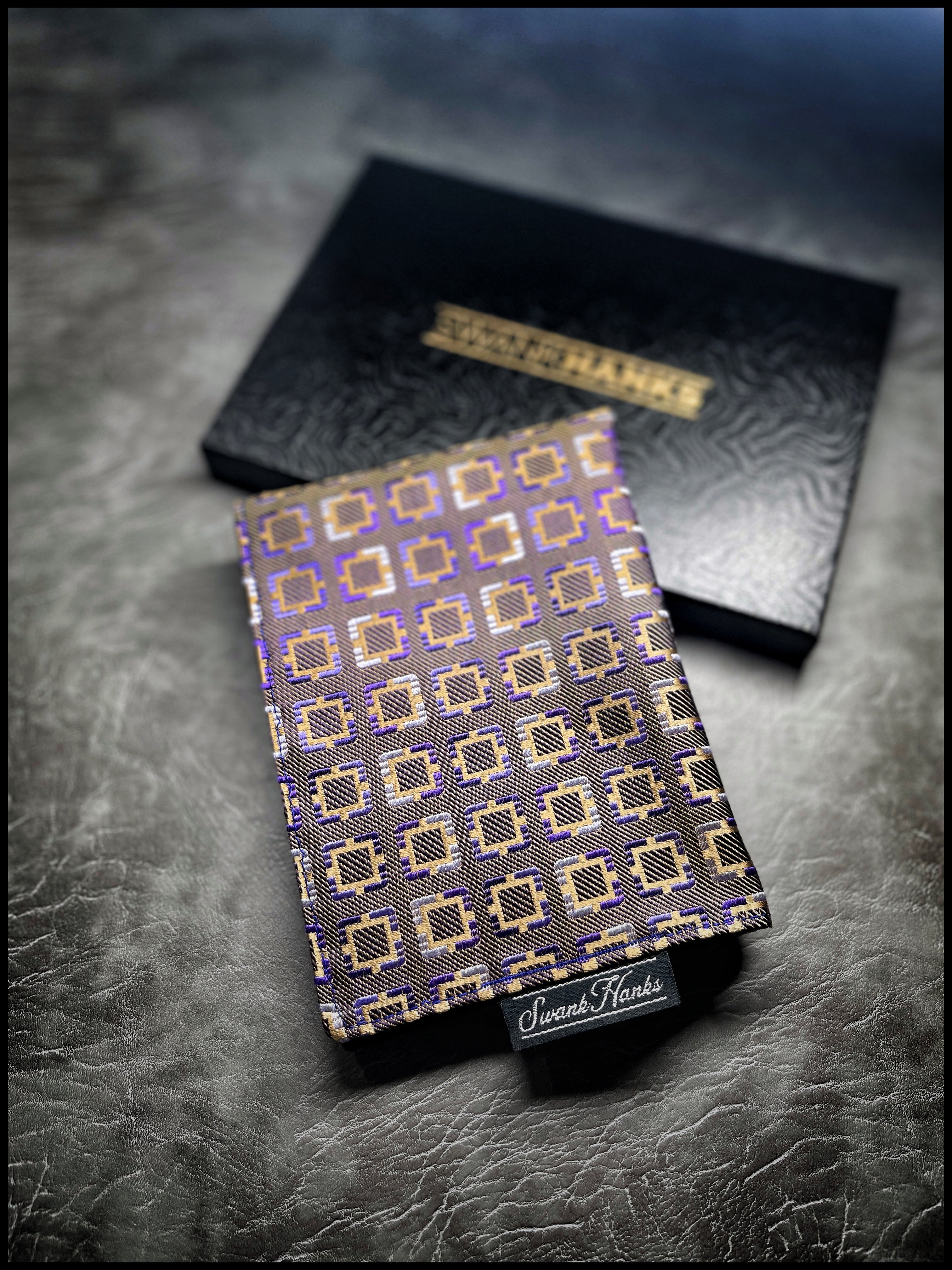 Inverse Geo Purp/Gold Hanks