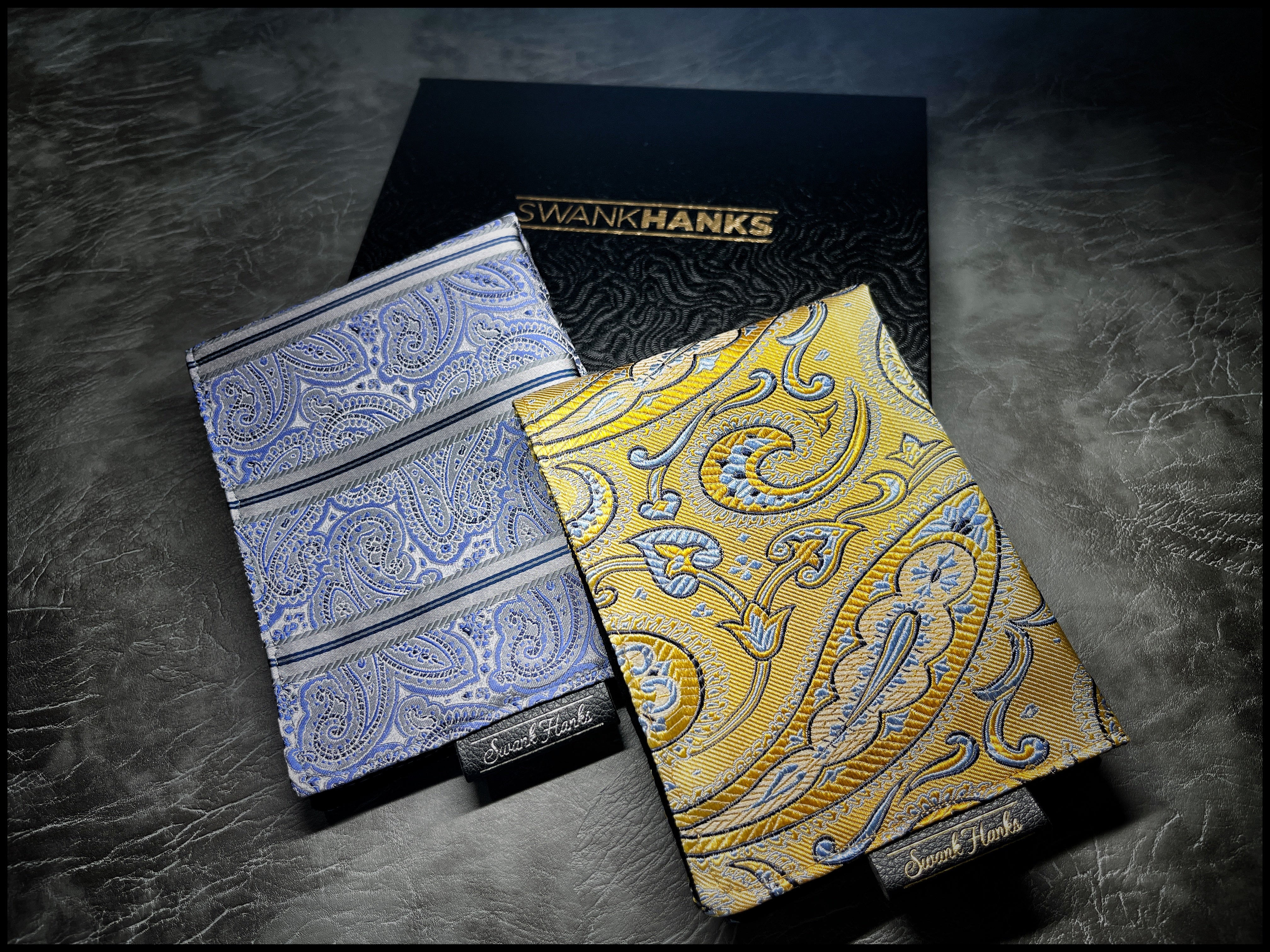 A1 Silk Chiffon Gold Paisley