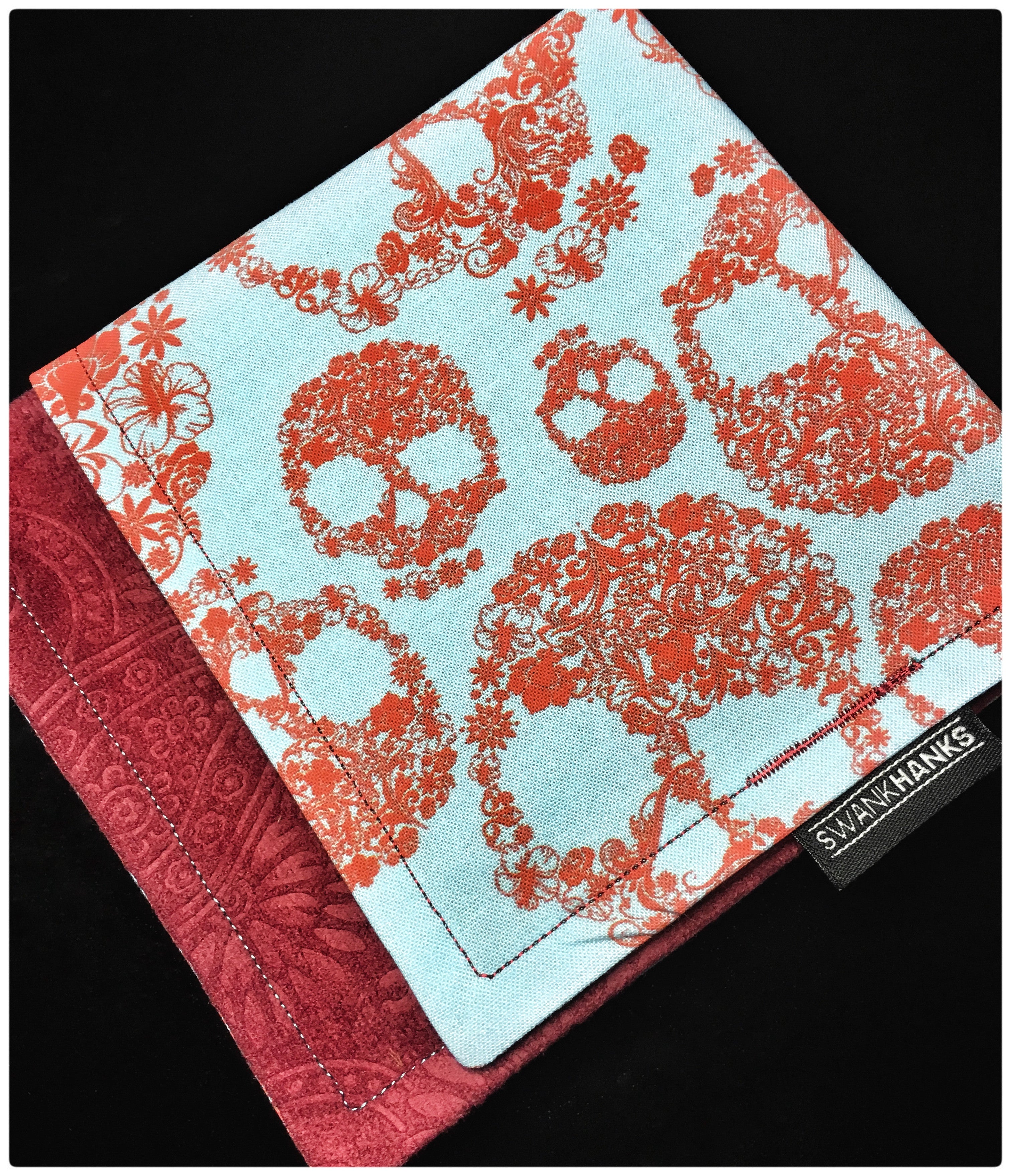 Neon Paisley Skulls