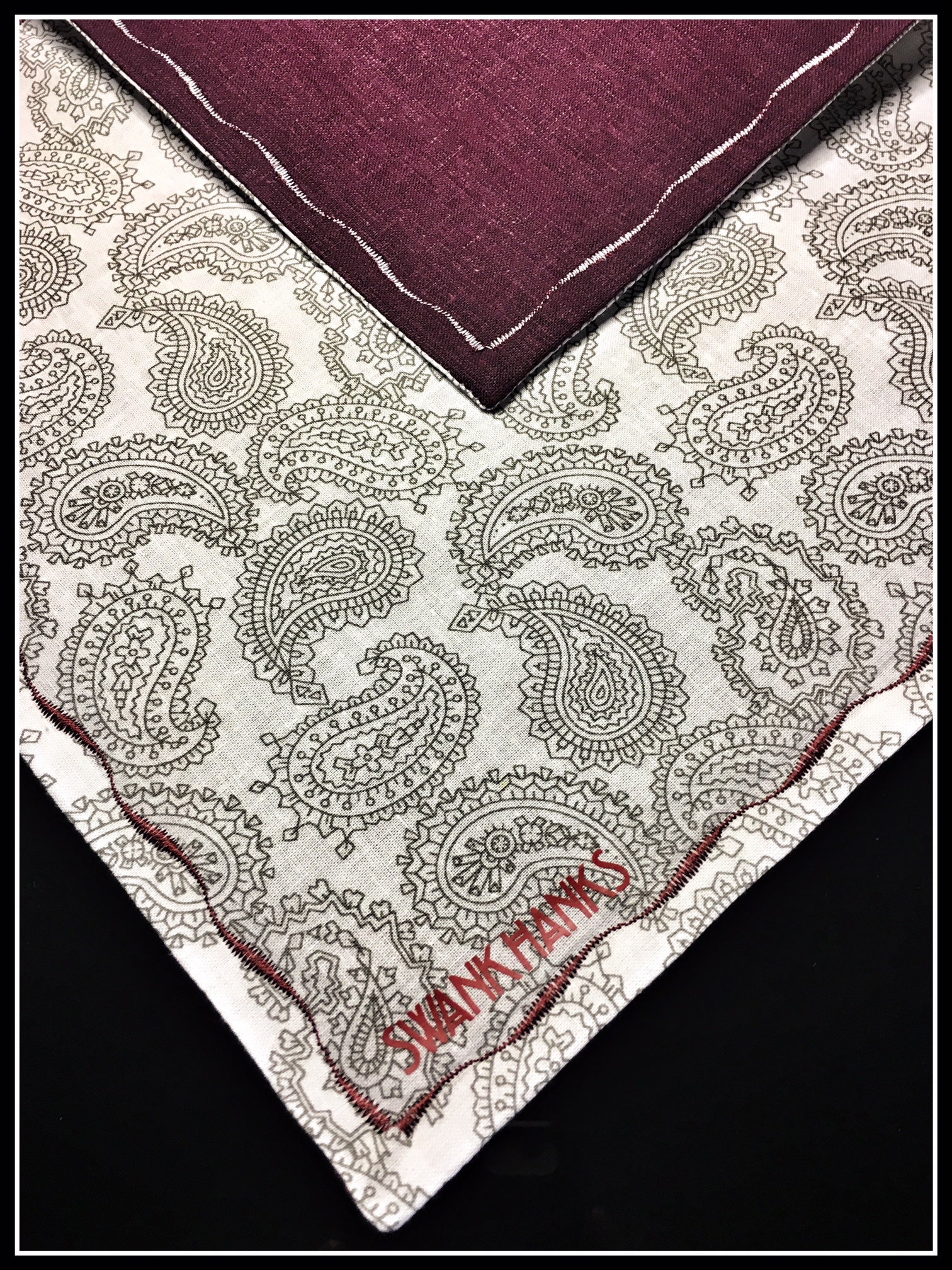 Burgundy Paisley
