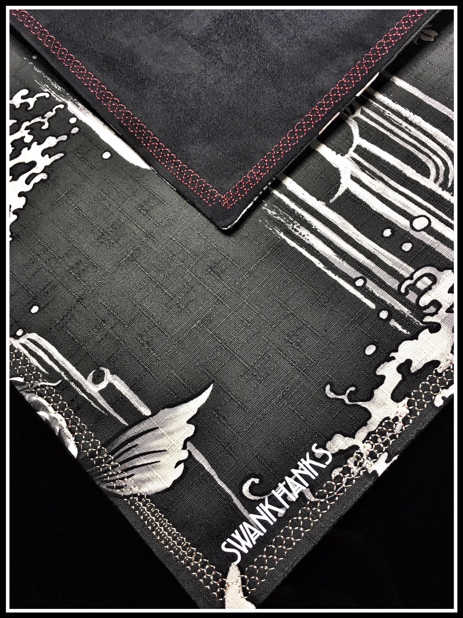 Classic "Black Koi" (ivory stitch)