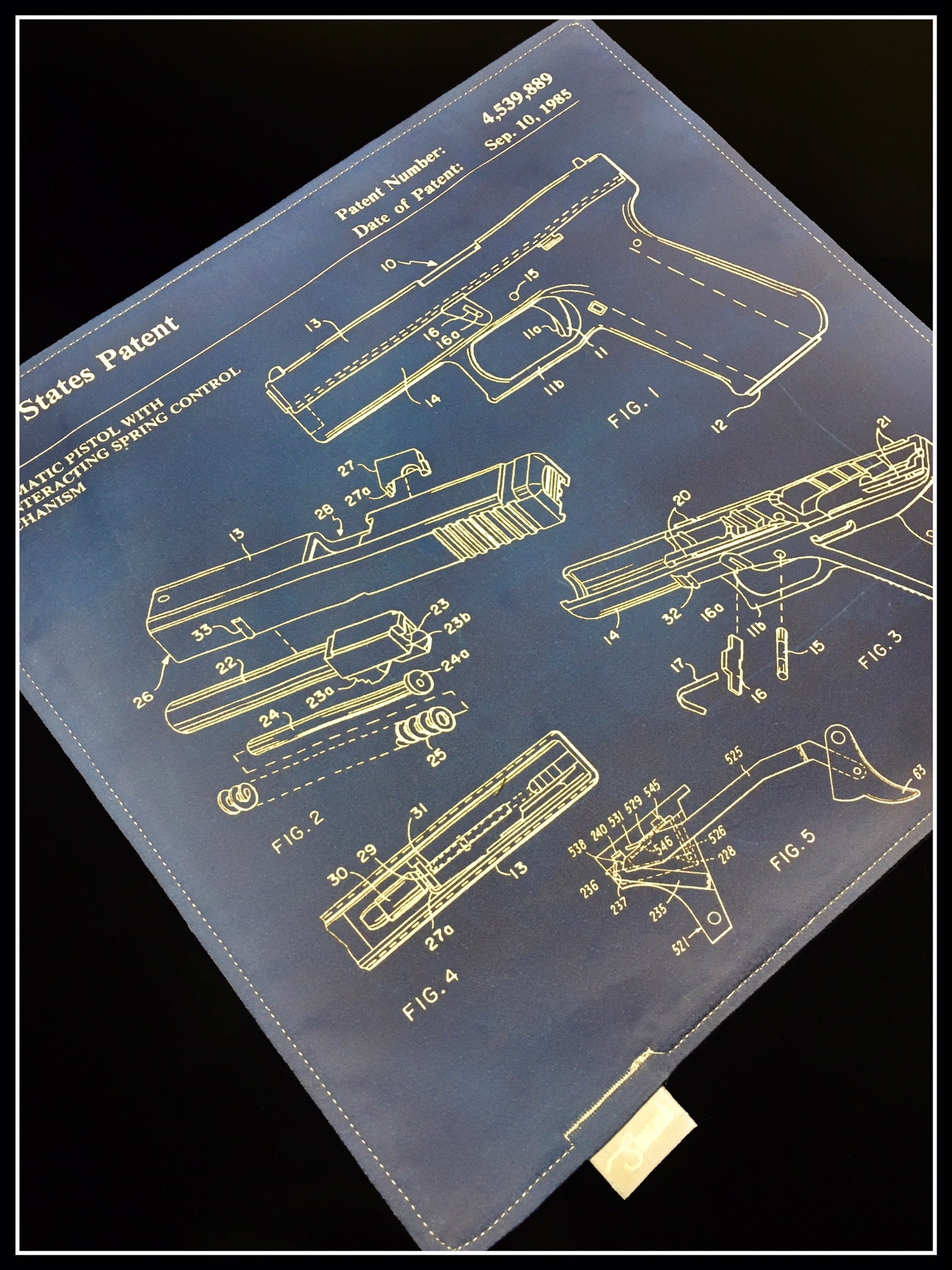 Glock Patent Print (blue)