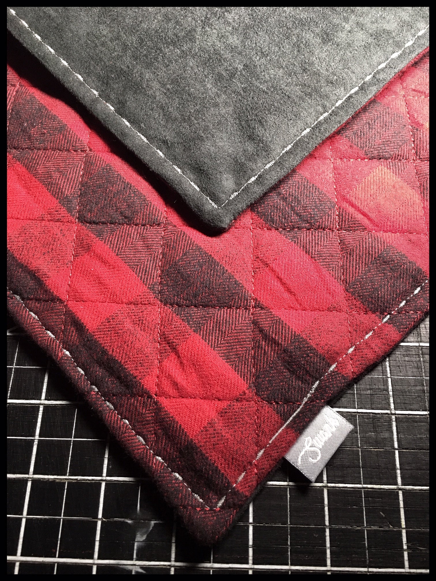 Red Quilted Plaid