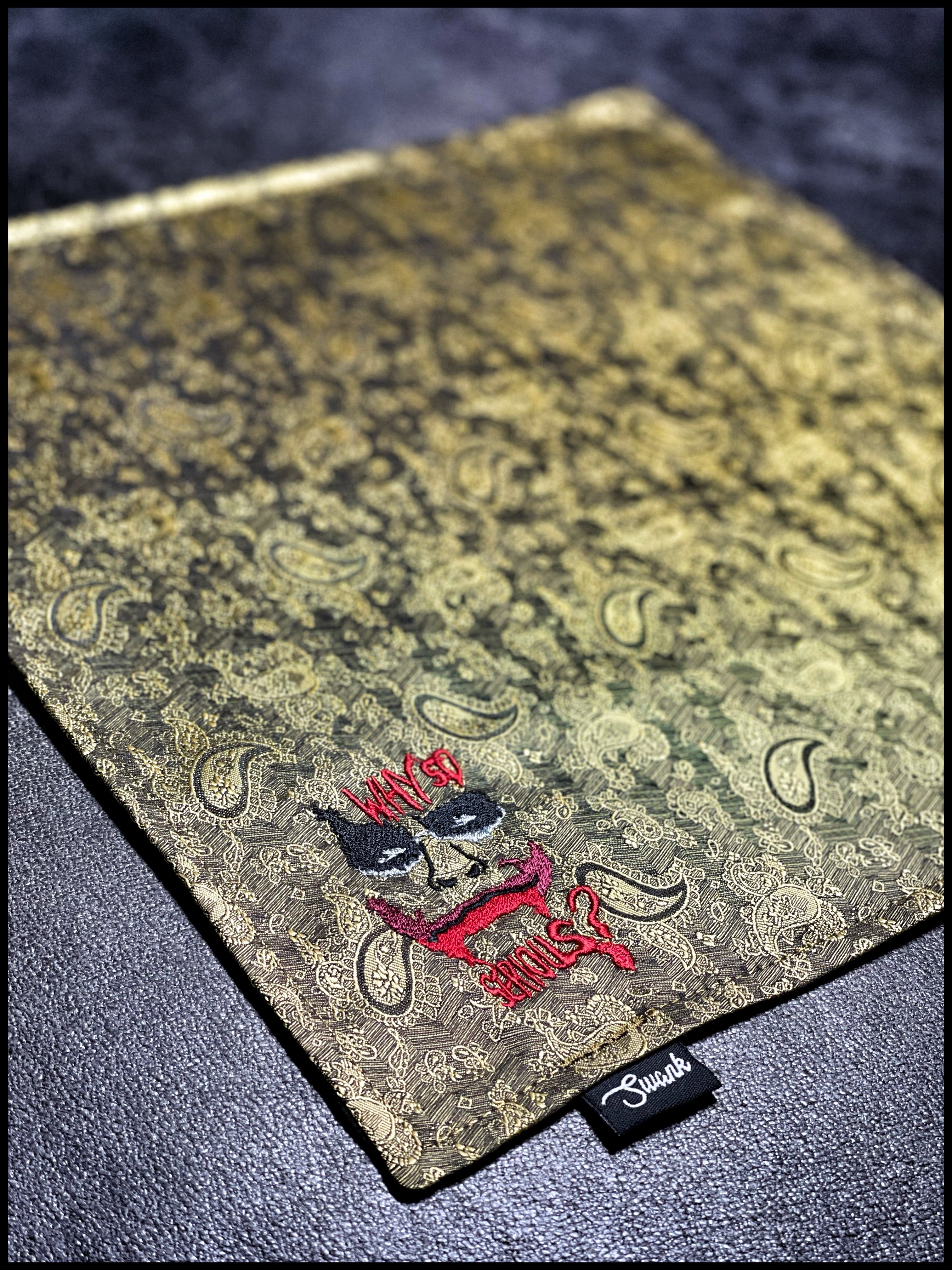 Why So Serious (gold paisley)