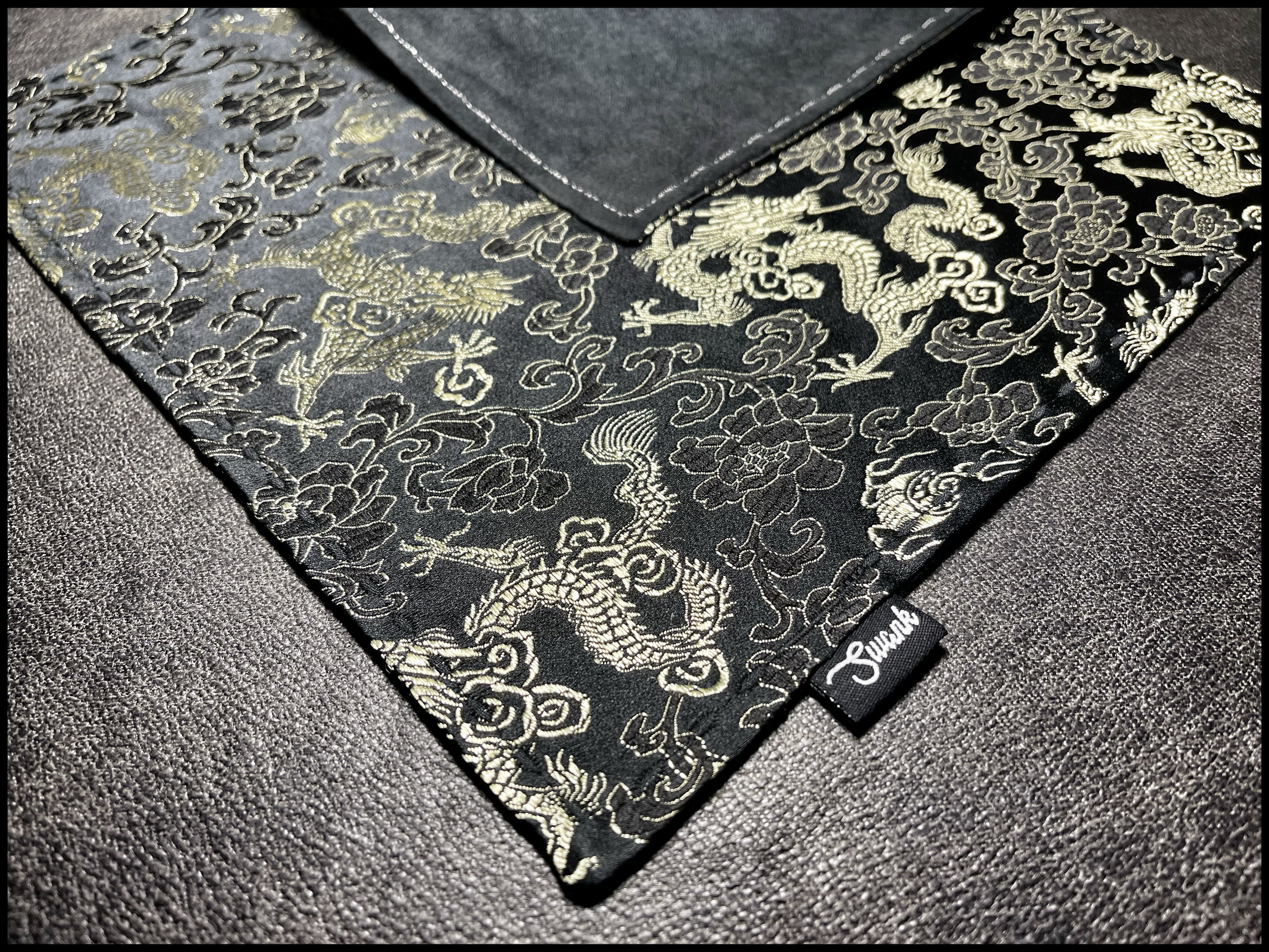 Black Gold Dragon Silk