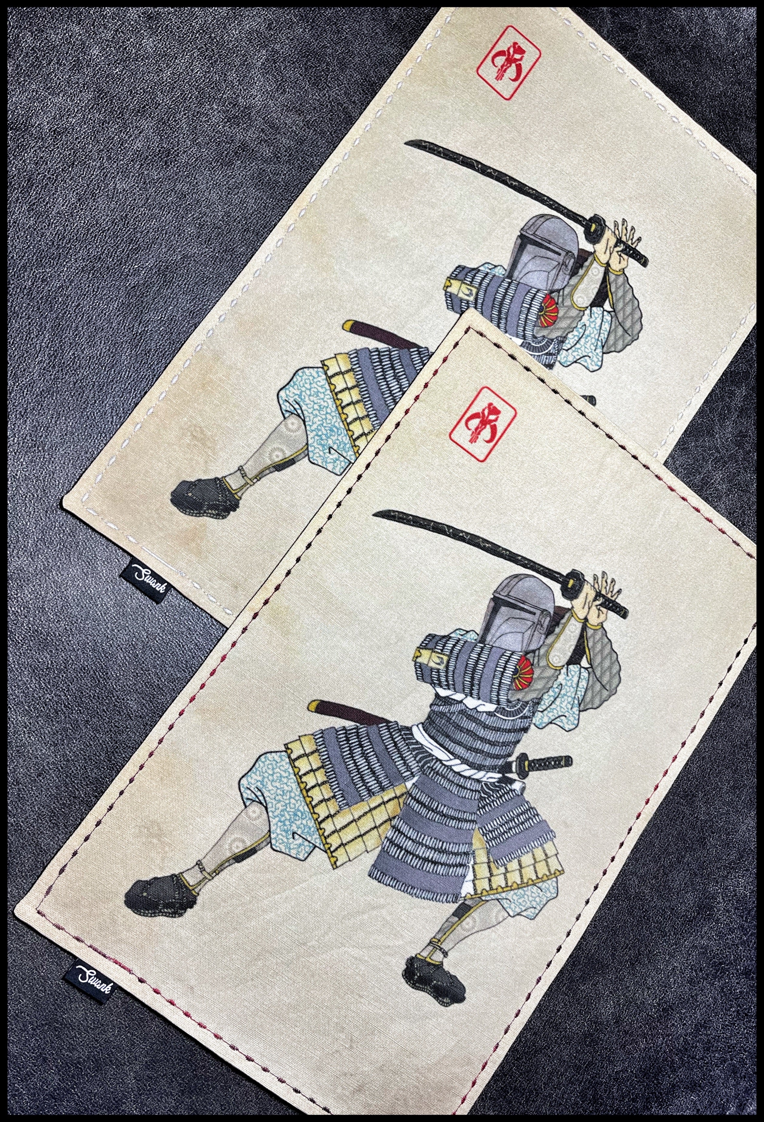 “The Mandalore” Hokusai Samurai Scad Arts collab (ivory stitch)
