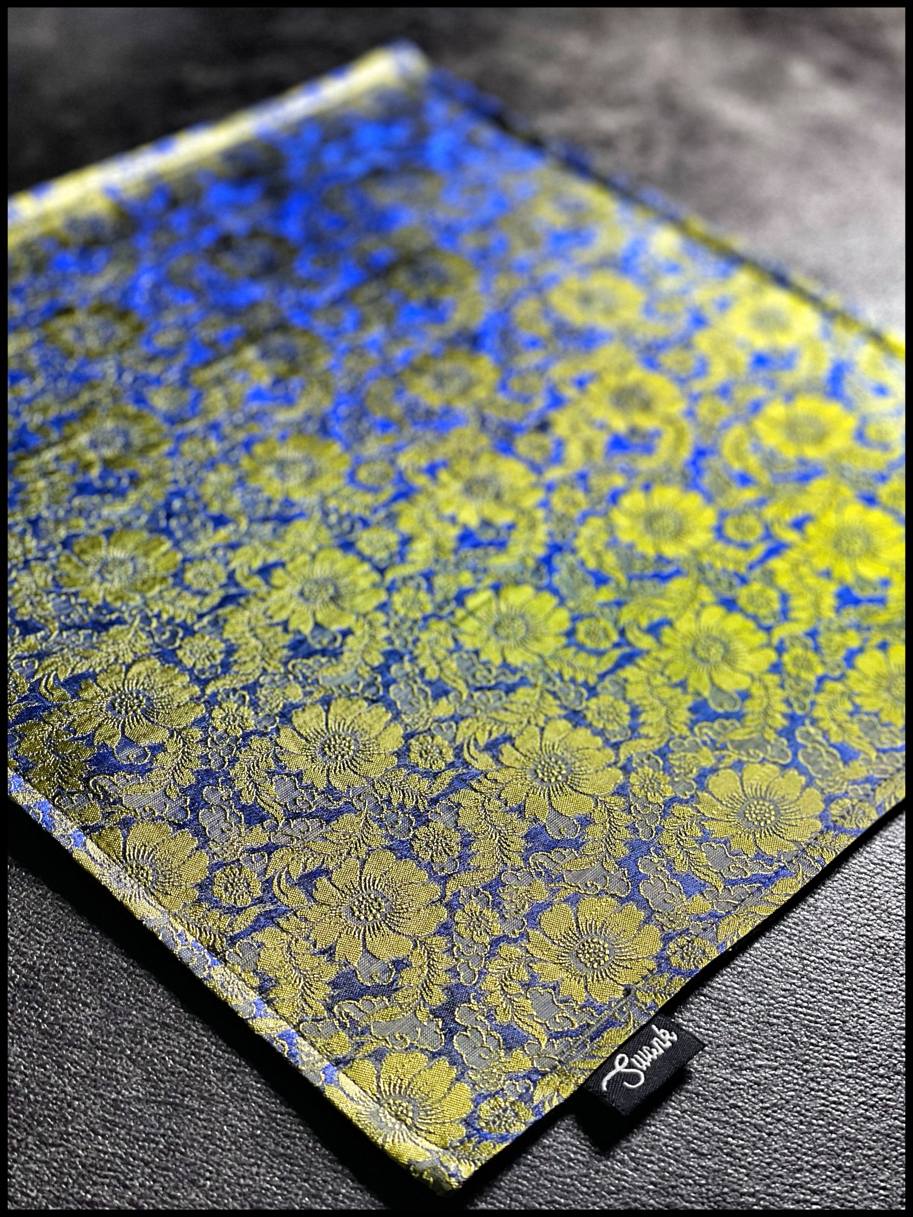 FLORAL SILK (yellow/blue)
