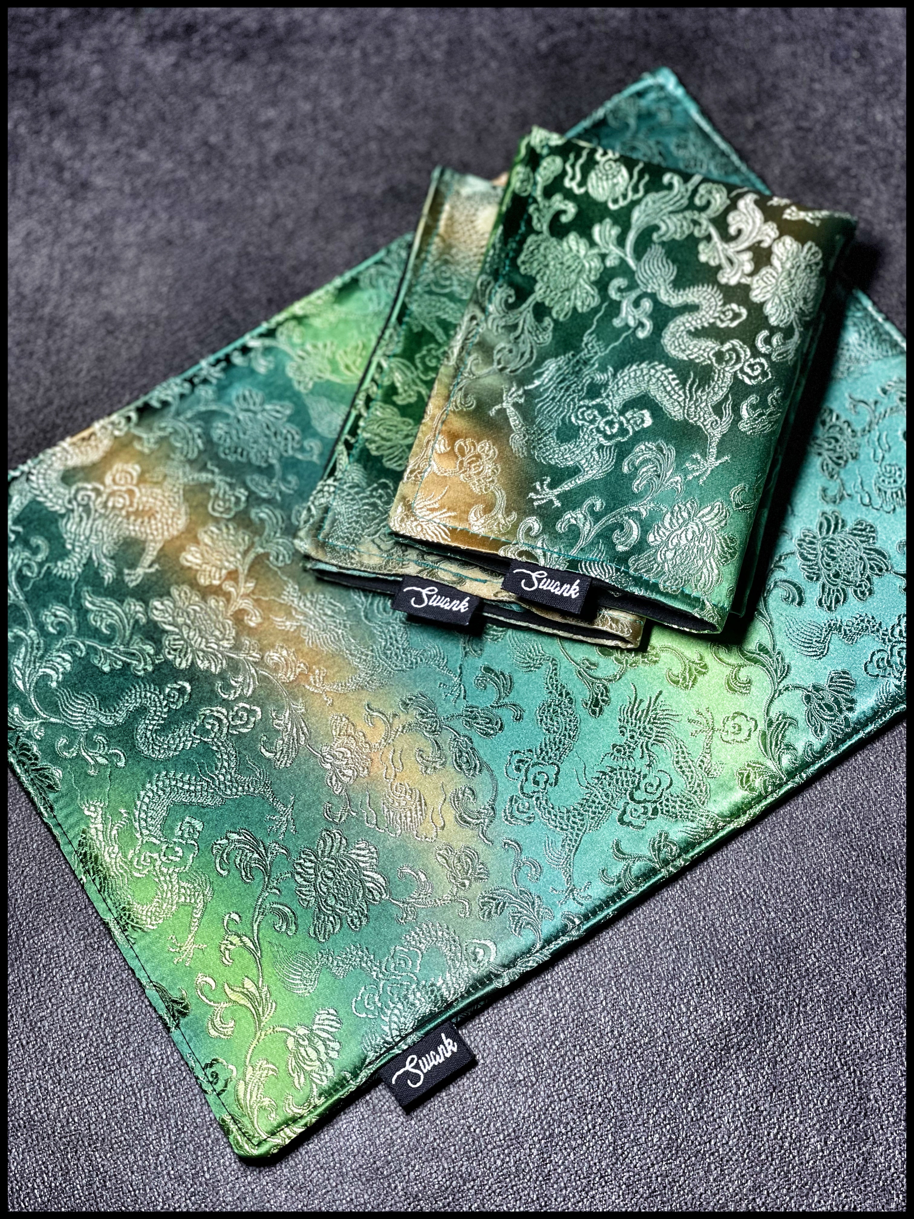 Emerald Striped Dragon Silk