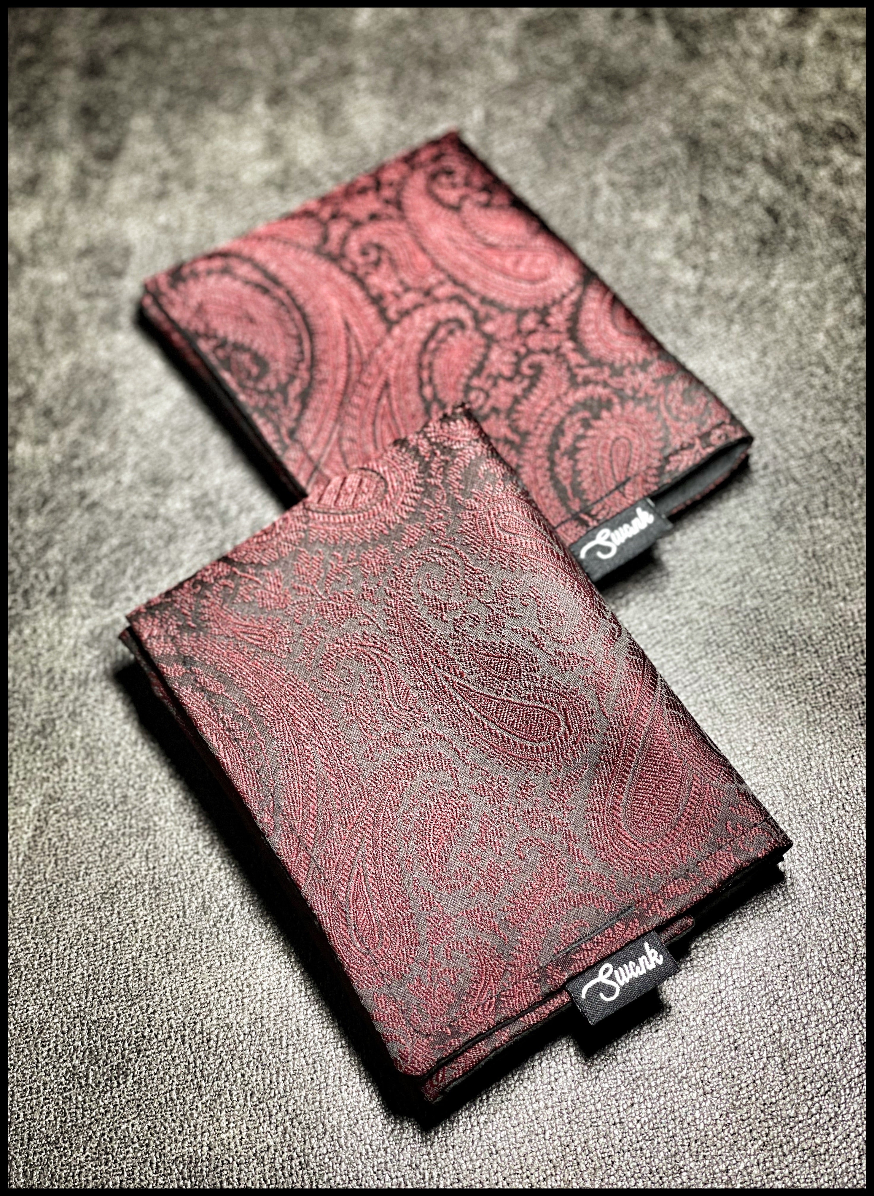 Red/Black Silk Paisley