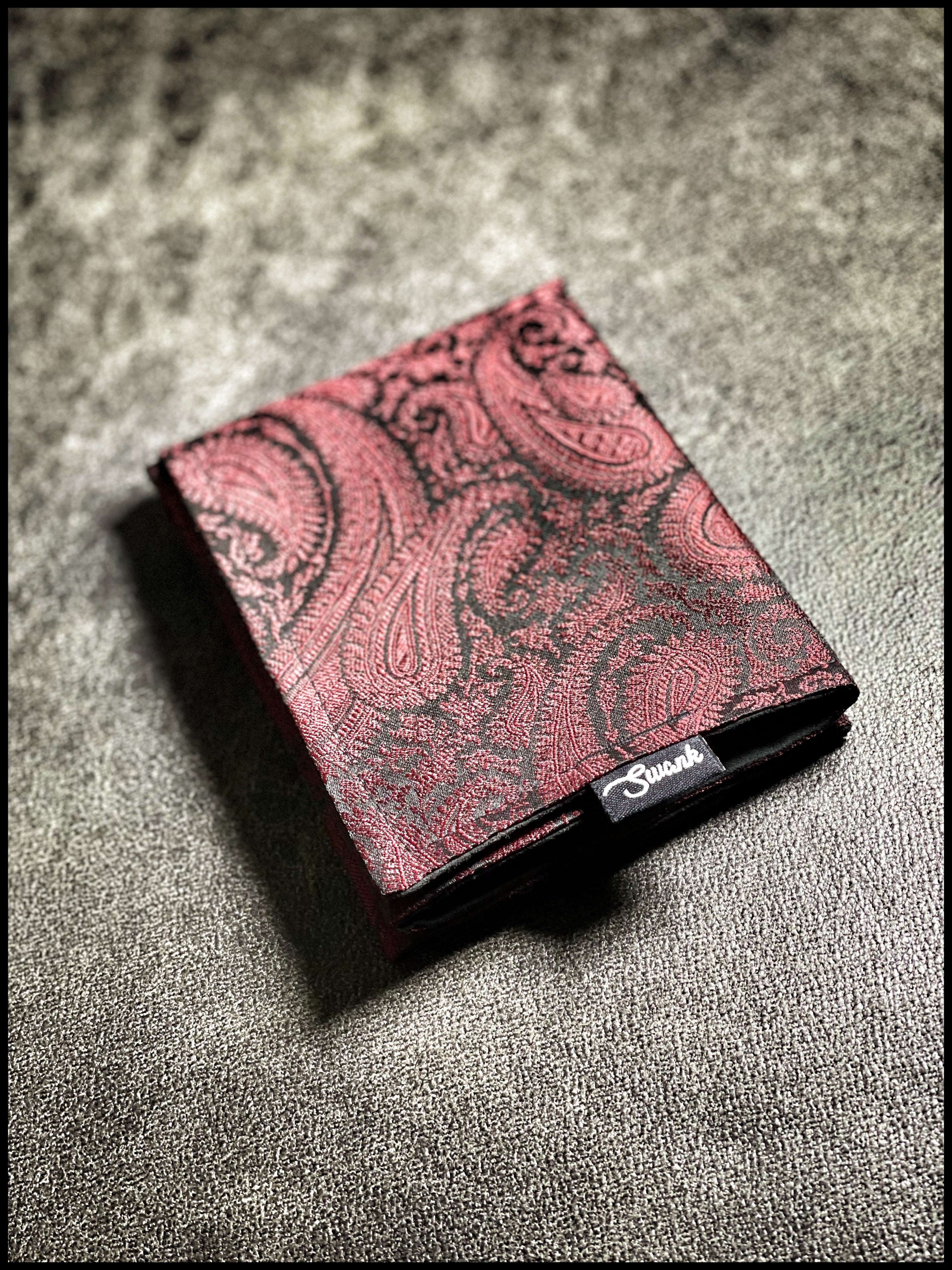 Red/Black Silk Paisley