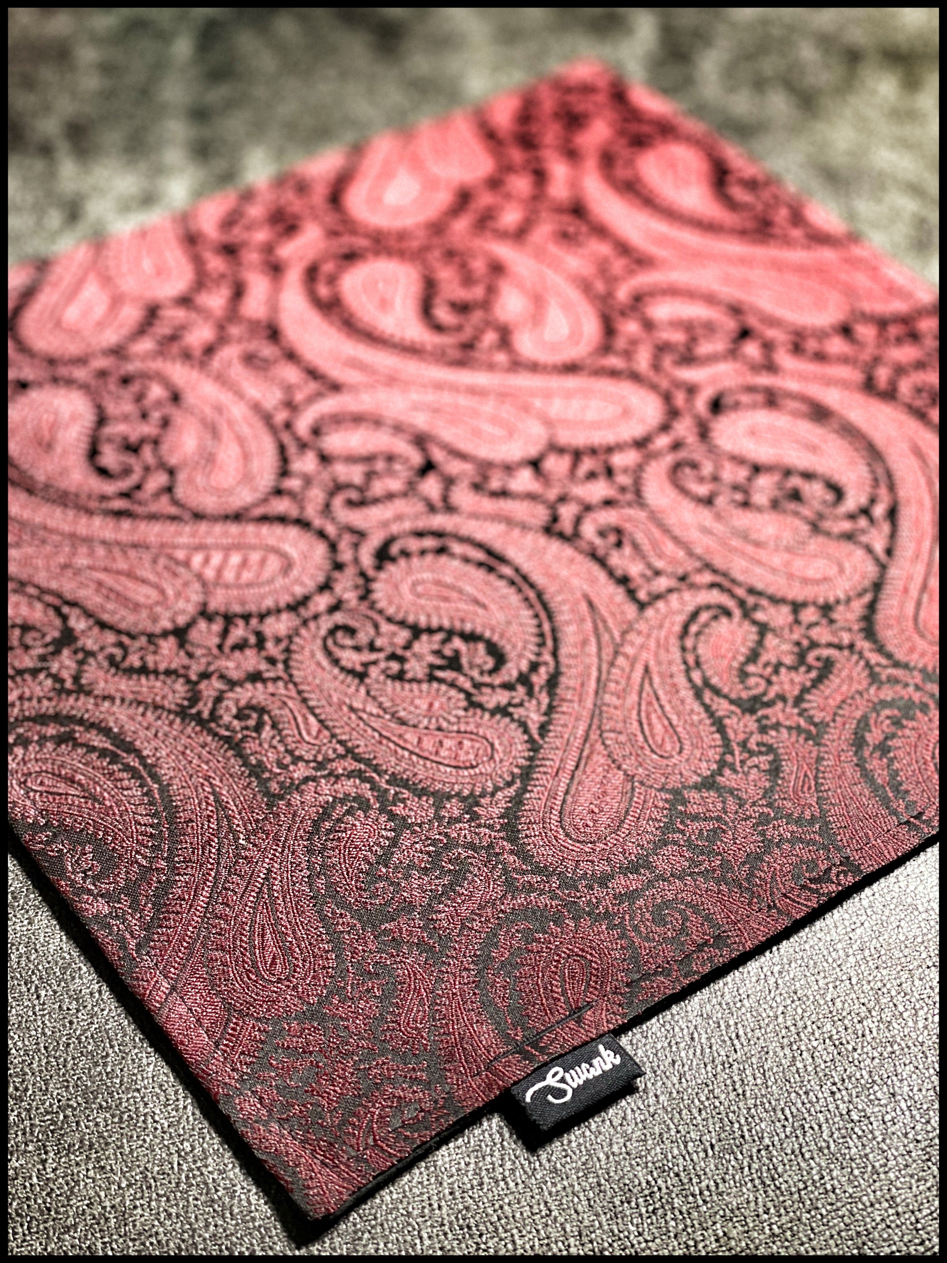Red/Black Silk Paisley