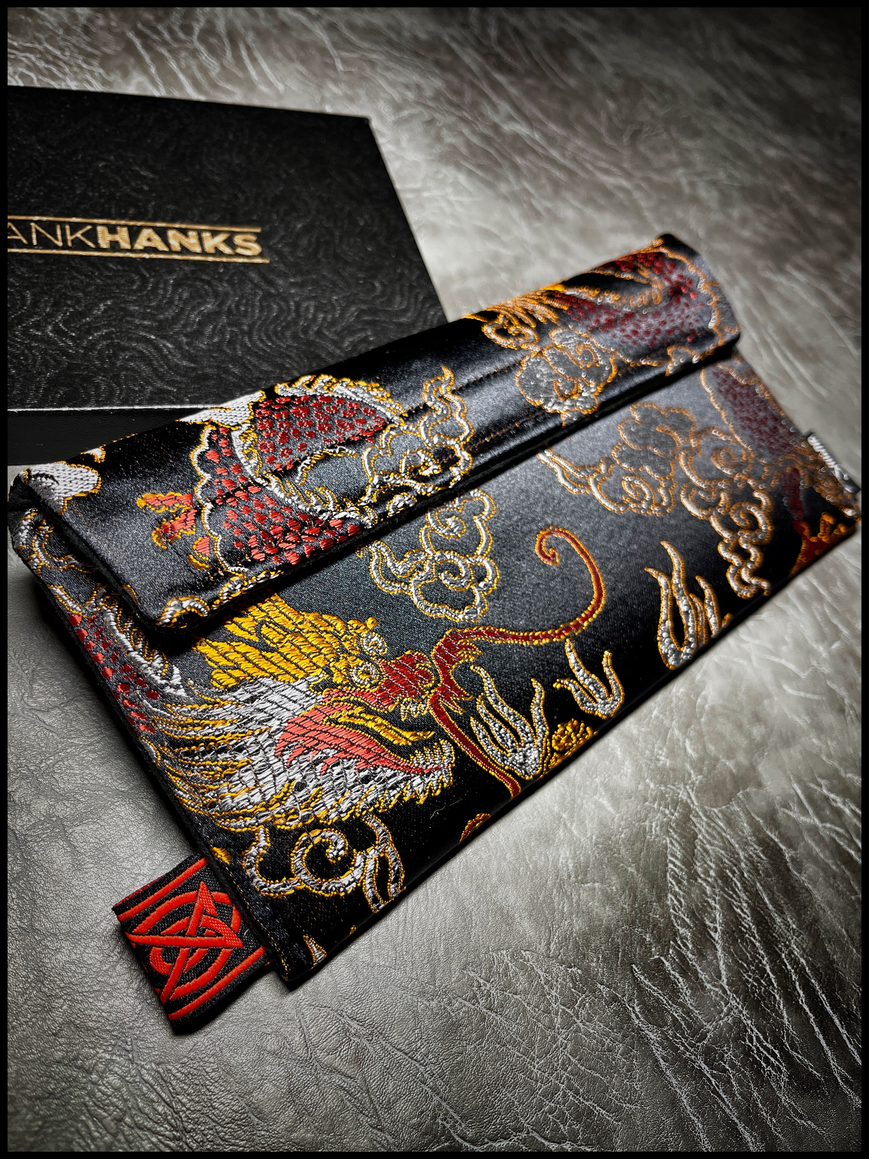 Quilong Dragon Silk Pouch