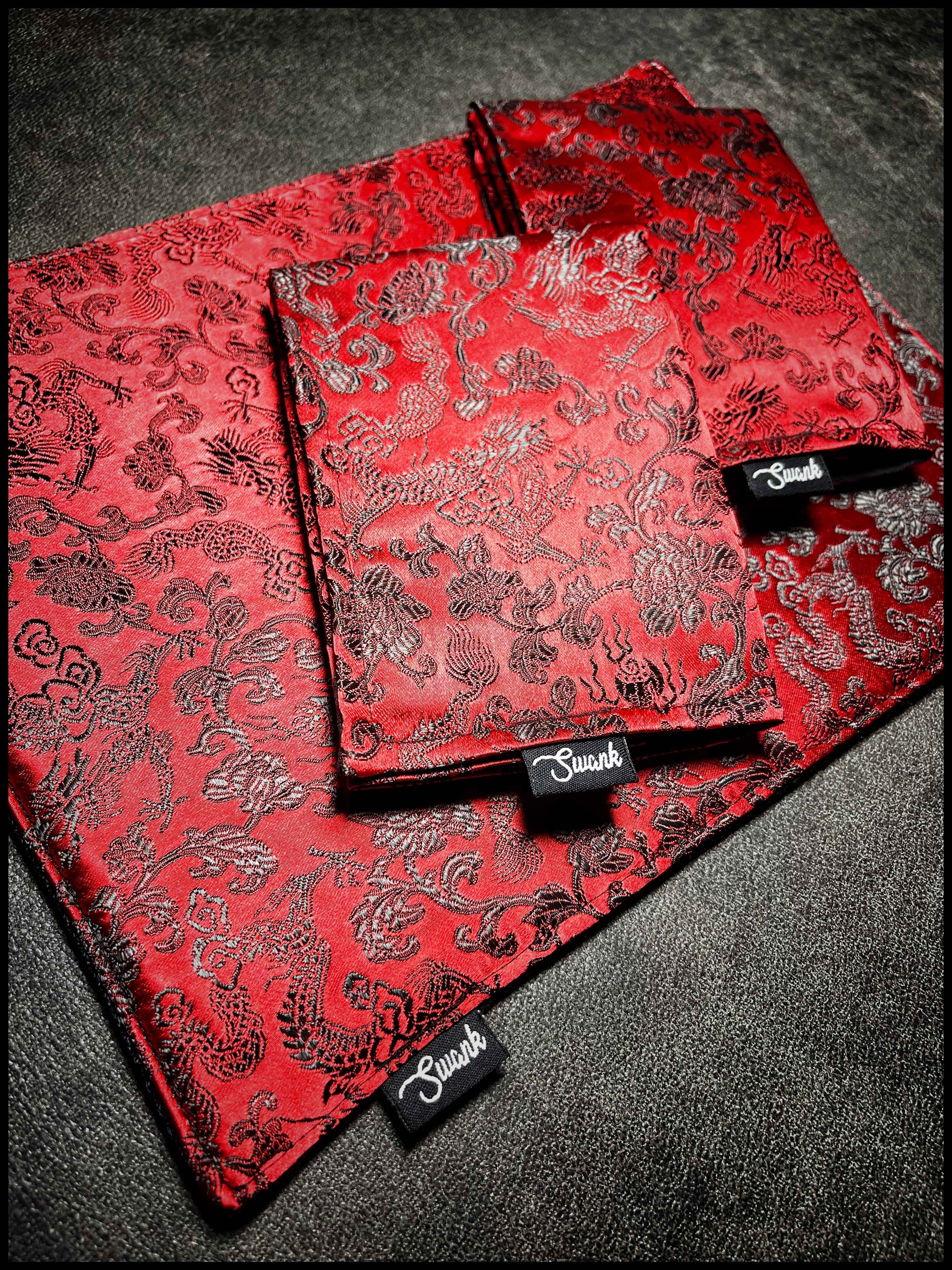Red/Black Dragon Silk