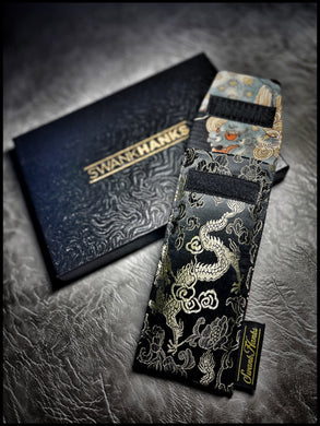 1-OFF Black/Gold Dragon Silk Pouch