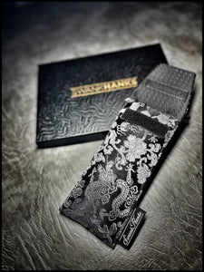 Gunmetal/Black Dragon Silk Pouch