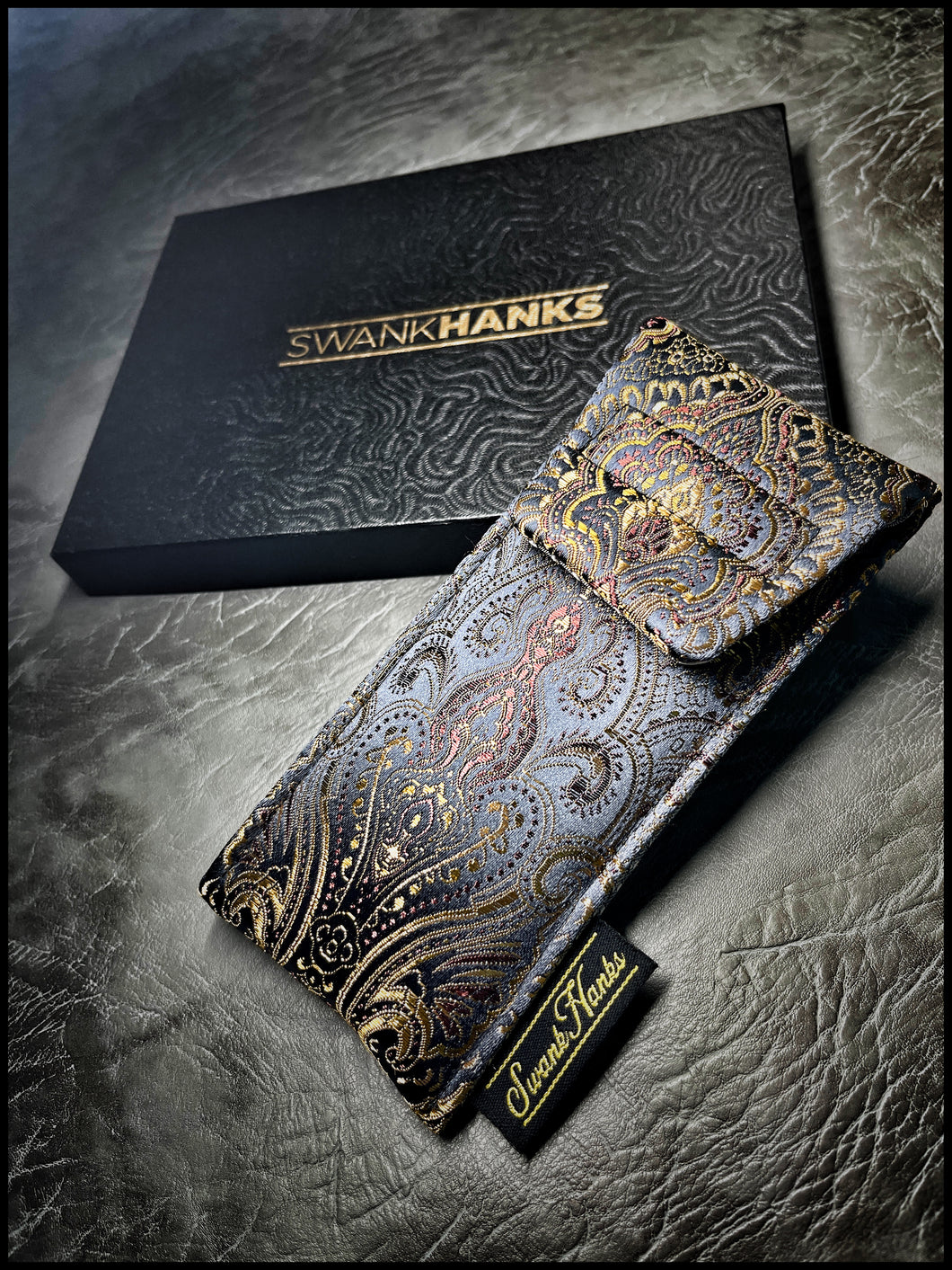 Gunmetal Gold Pouch