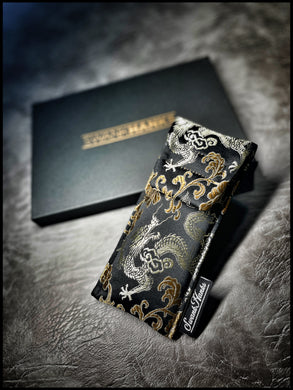 Copper/Black Dragon Silk Pouch