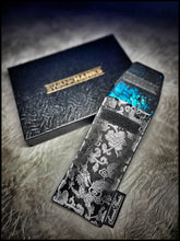 Gunmetal Teal Dragon Silk Pouch