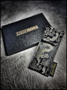 1-OFF Black/Gold Dragon Silk Pouch