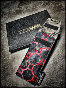 Red Hex/Marble Pouch