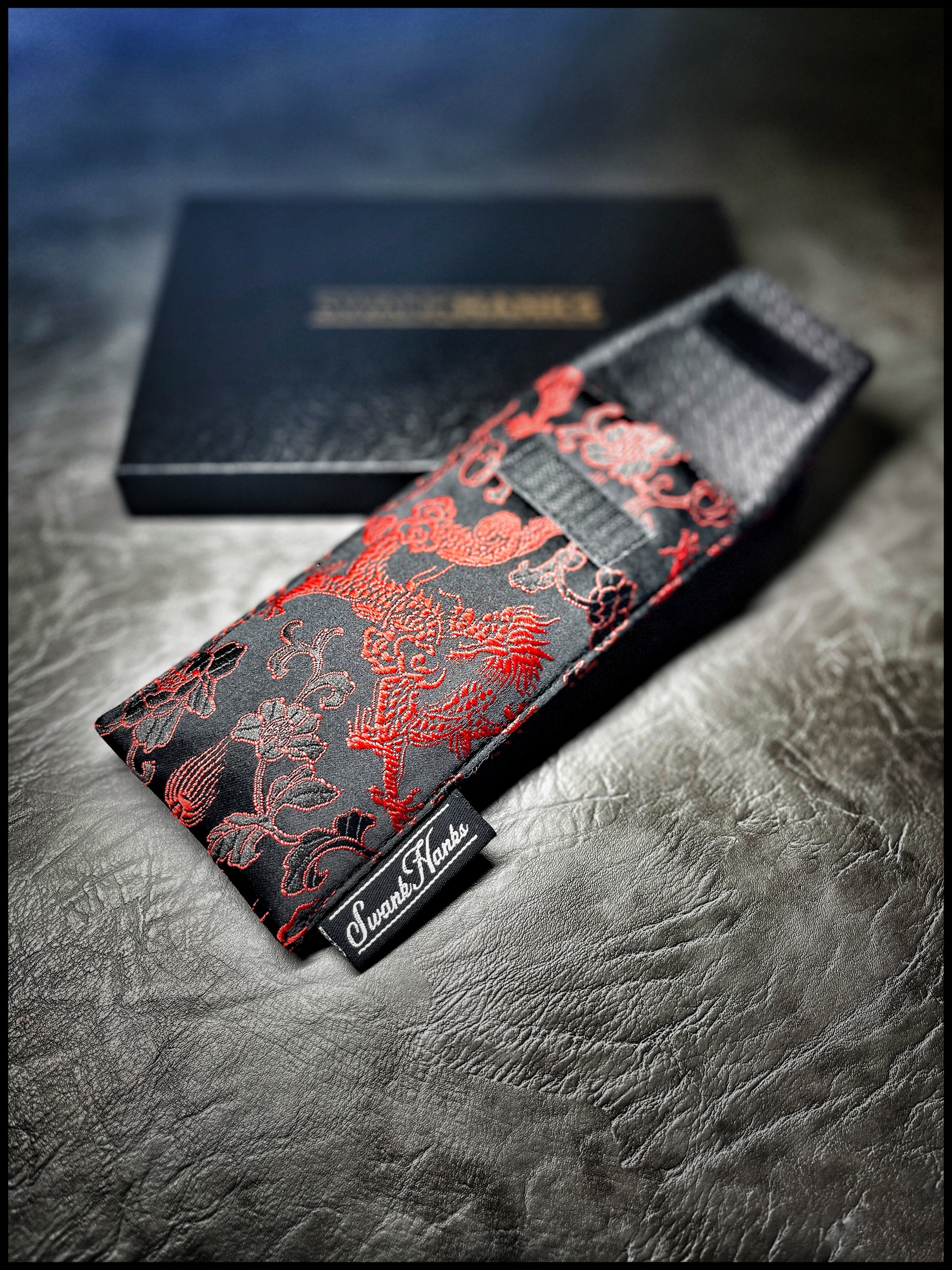 Red/Black Dragon Silk V3 Single Pouch
