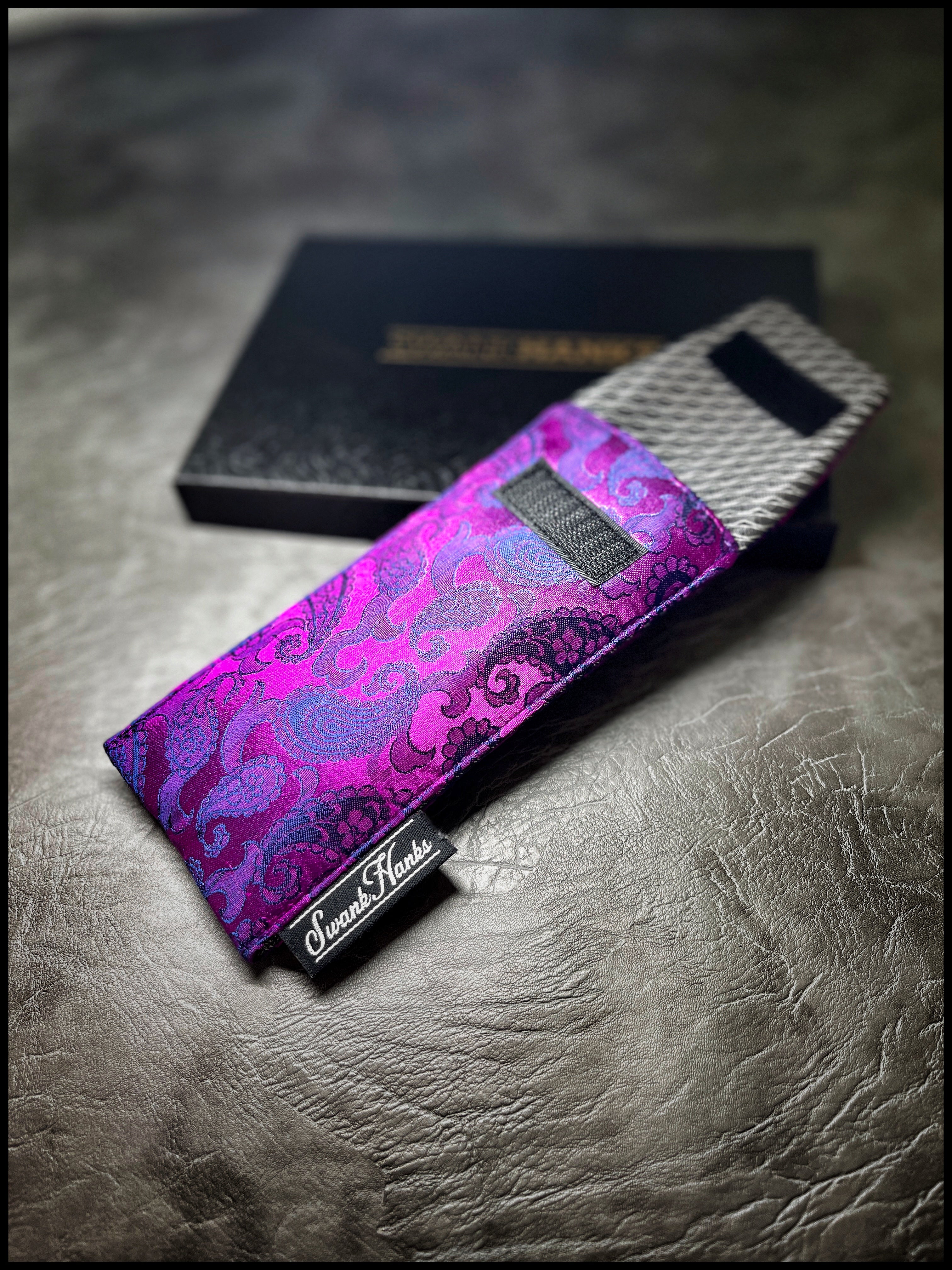 Blurple Color Shifting Silk Paisley Single