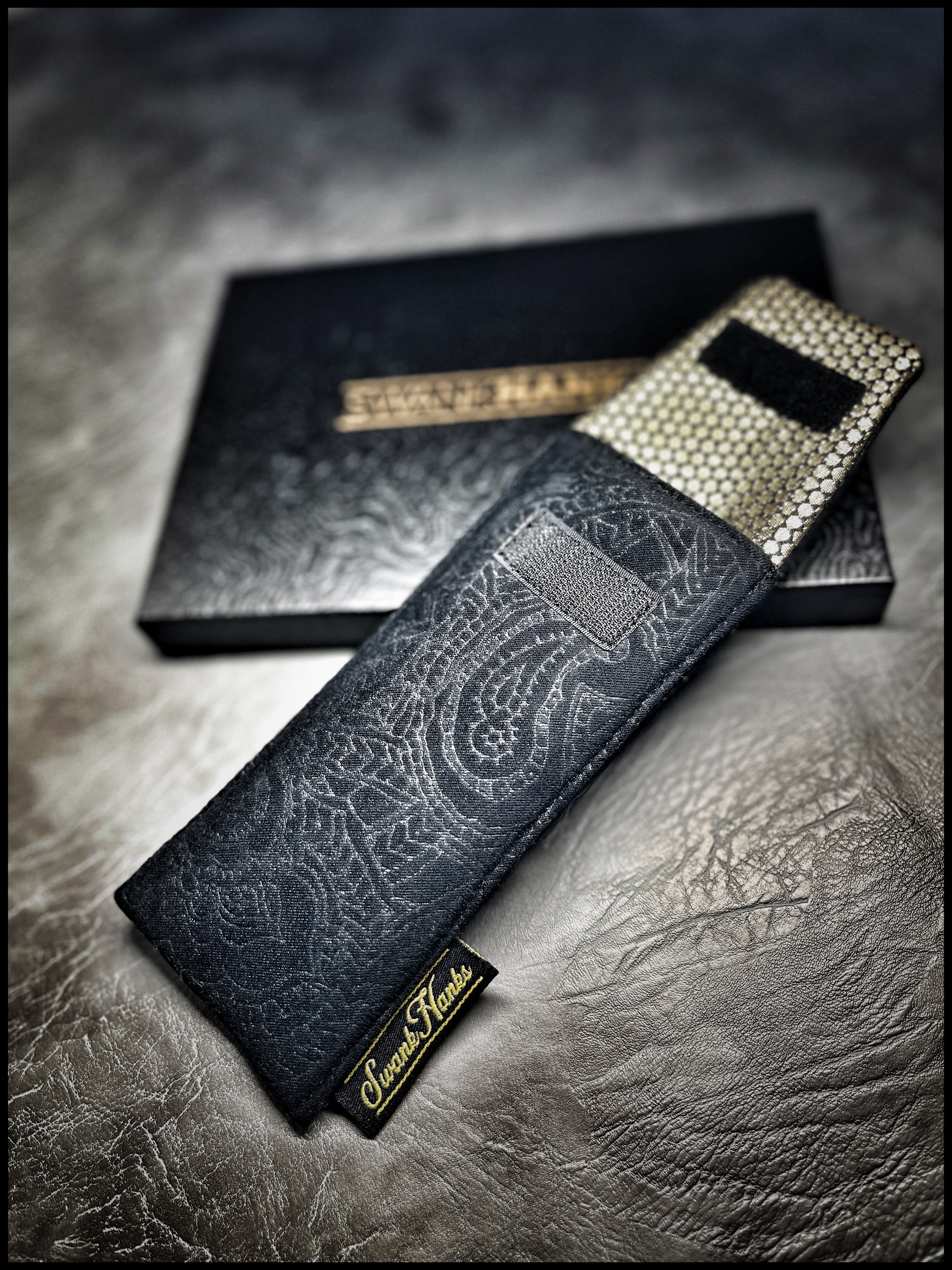 Murdered Out Paisley Microsuede Pouch