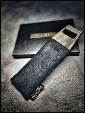 Murdered Out Paisley Microsuede Pouch