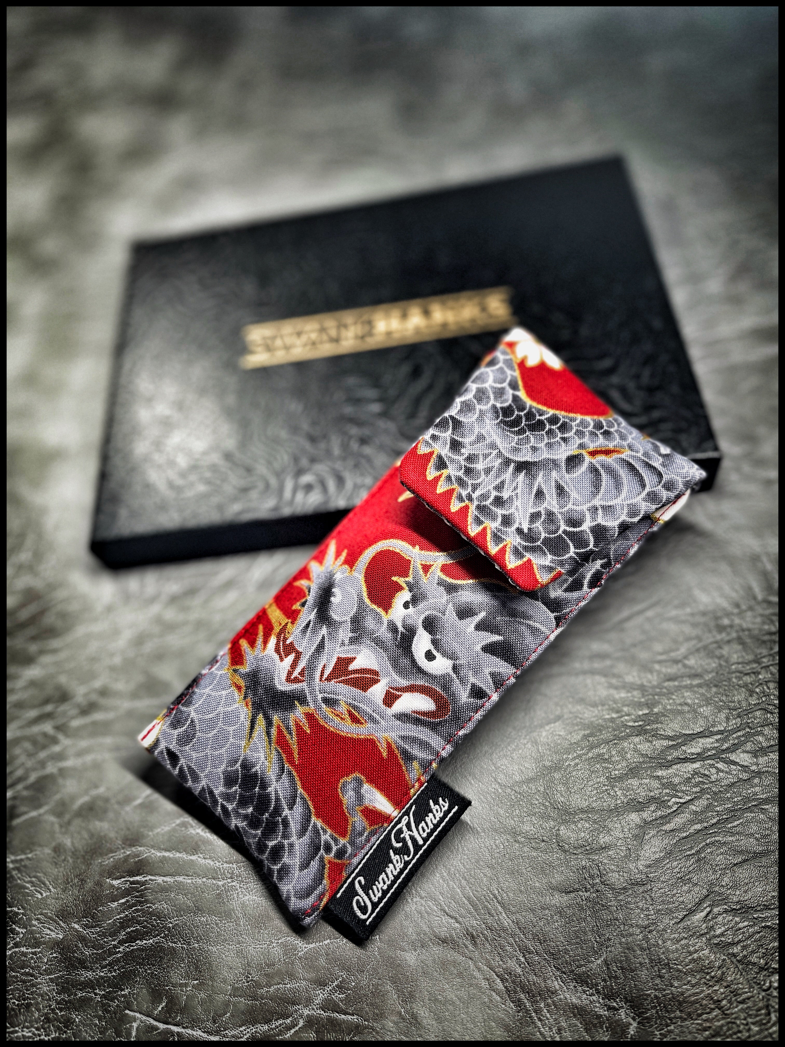 Sakura Red Dragon Pouch