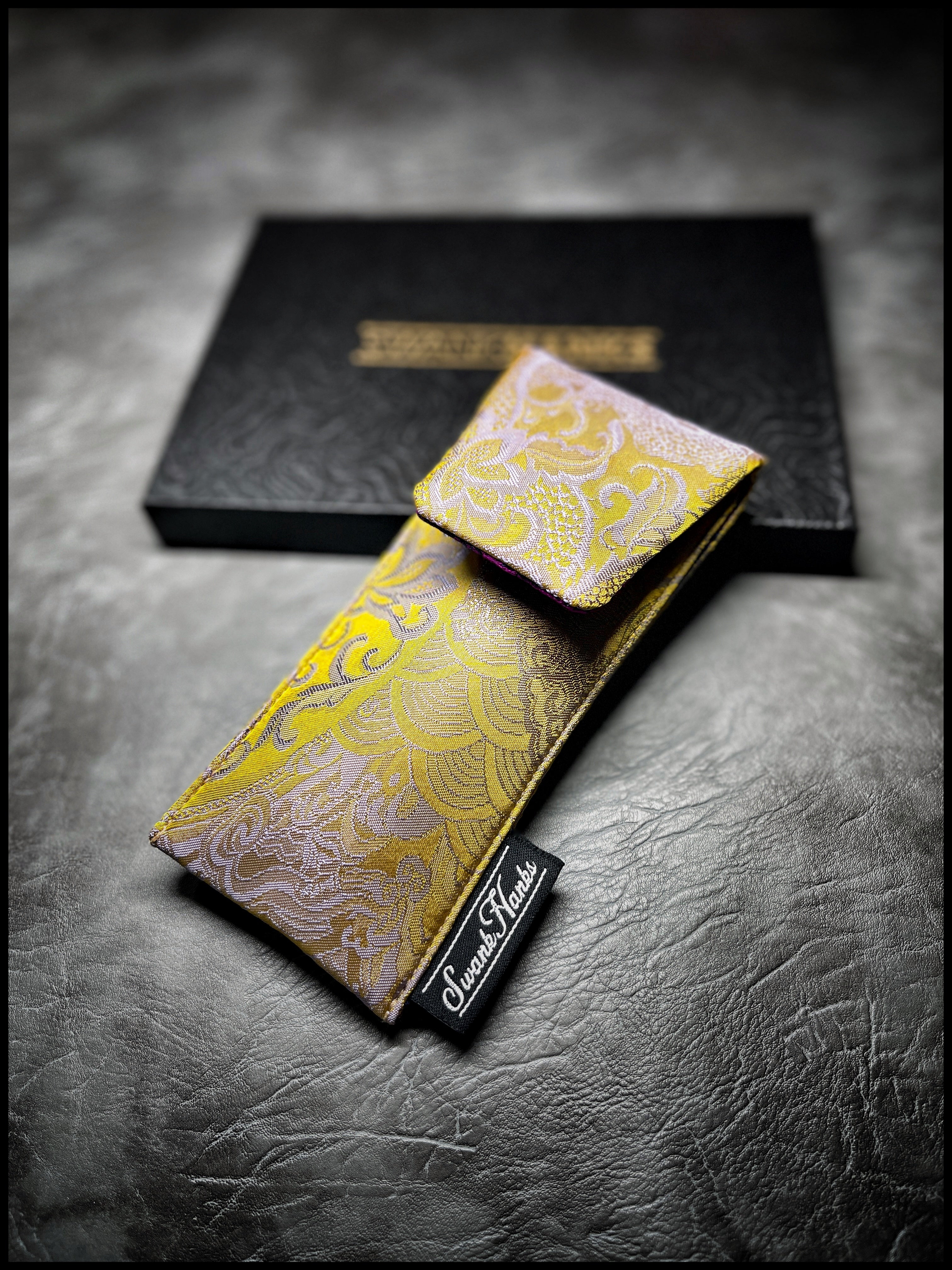 Gold Satin/ Silver Chinese Silk 1-OFF Single Pouch