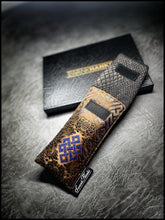 Metallic Copper Seigaiha/DragonScale Silk Single Pouch