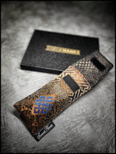 Metallic Copper Seigaiha/DragonScale Silk Single Pouch