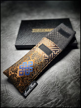Metallic Copper Seigaiha/DragonScale Silk Single Pouch