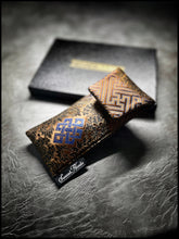 Metallic Copper Seigaiha/DragonScale Silk Single Pouch