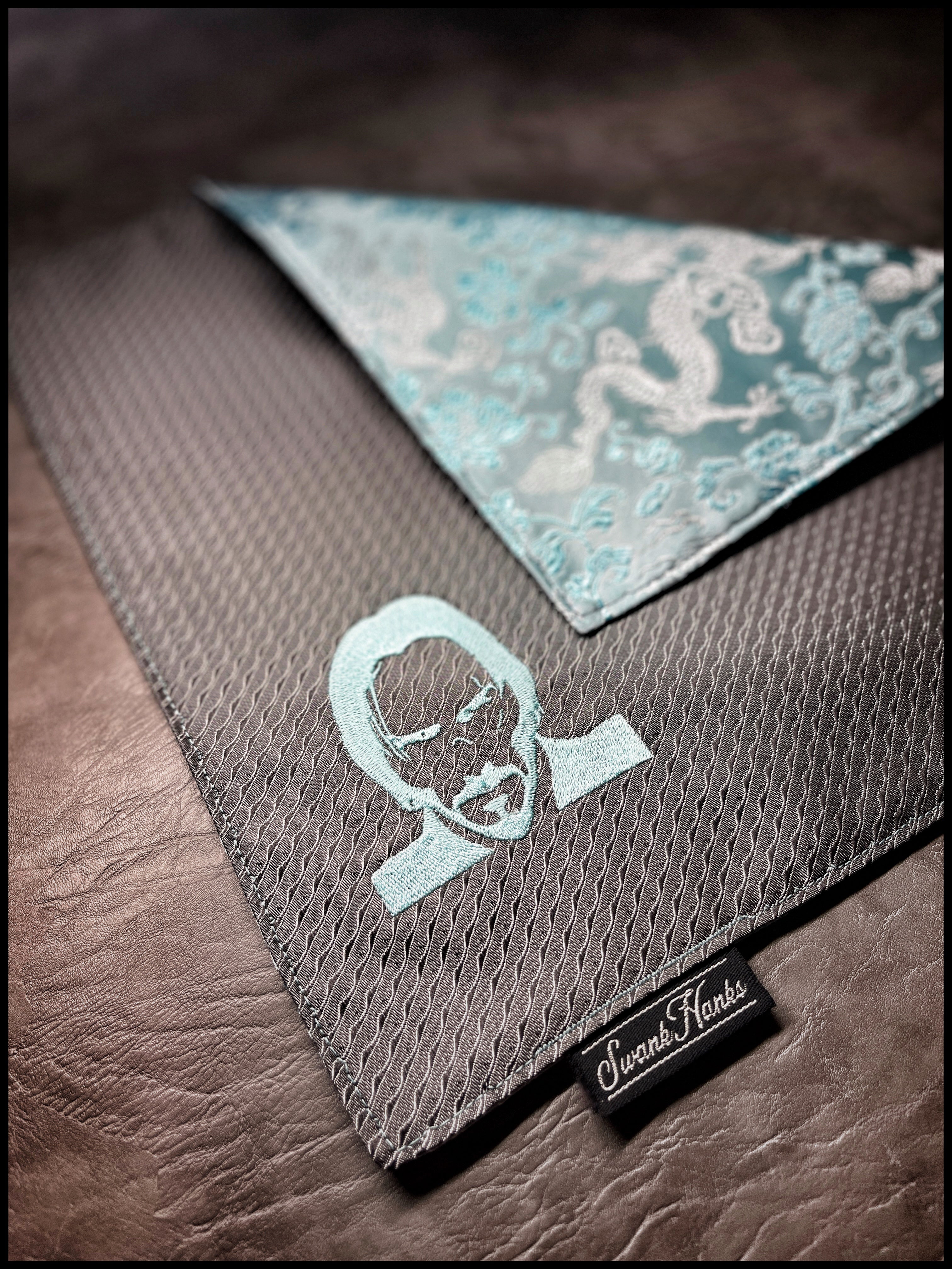 Tiffany Blue/Gunmetal Dragon Silk 1-OFF Wick