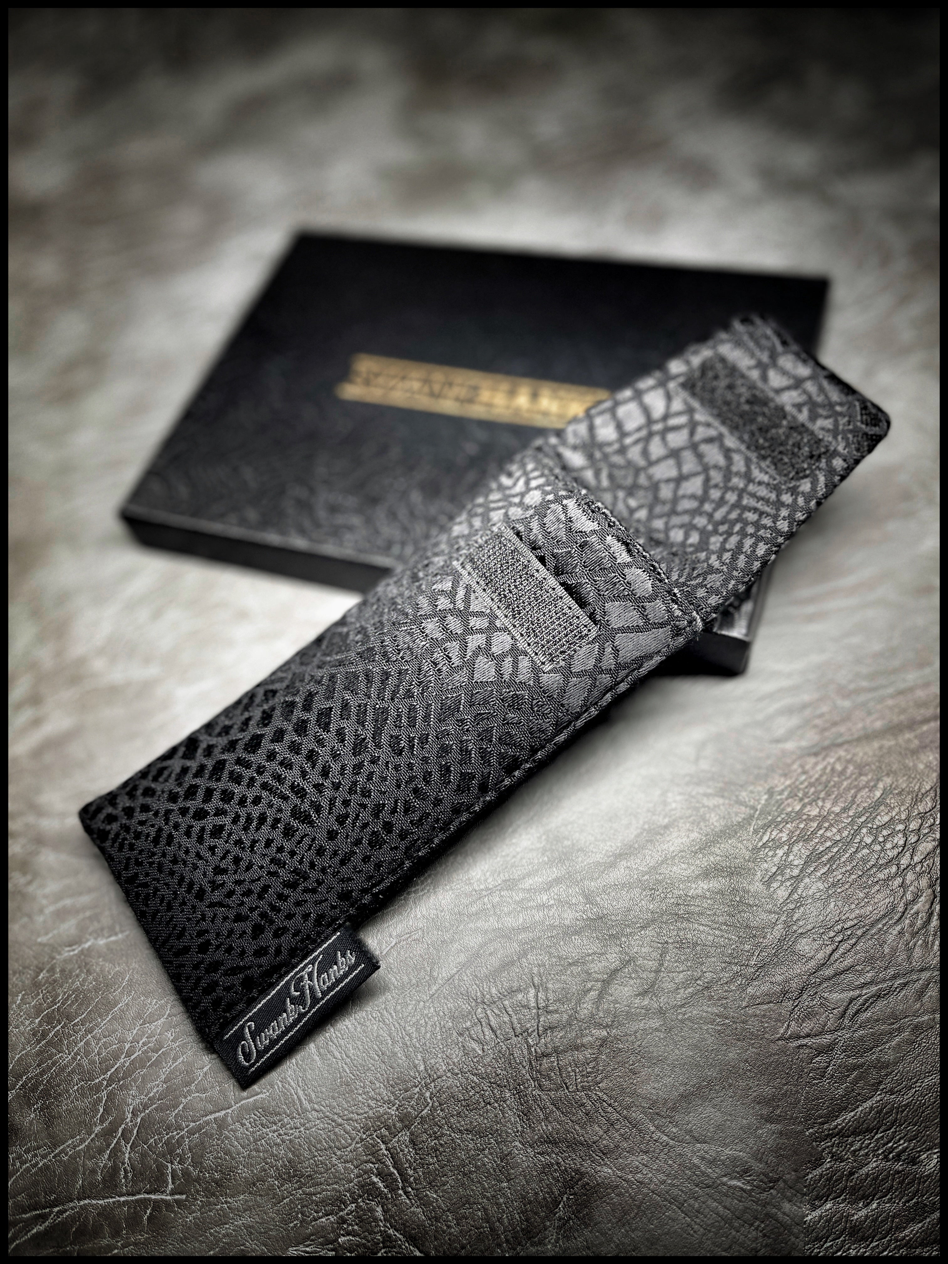 Murdered Out Dragonscale Silk Pouch