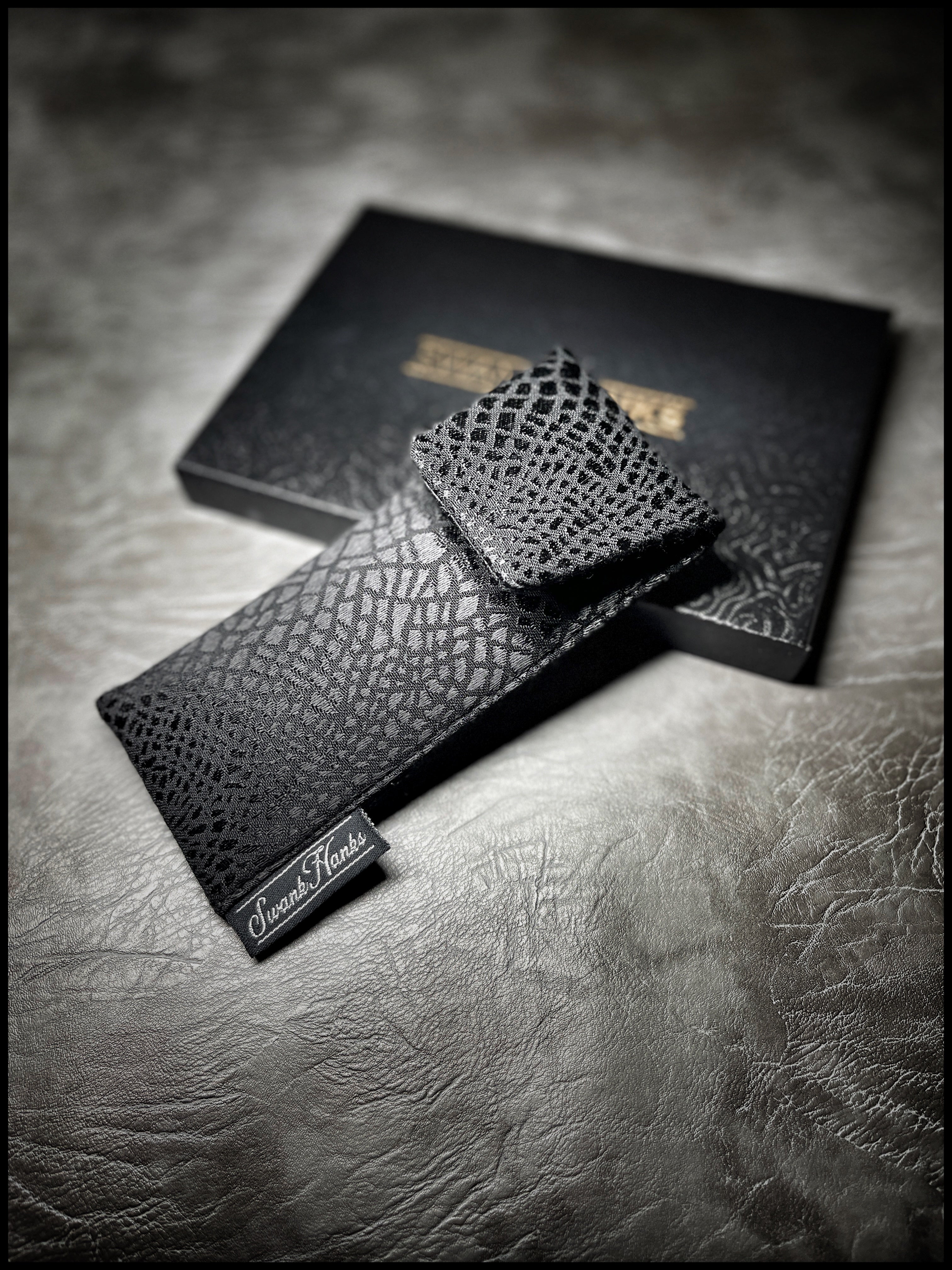 Murdered Out Dragonscale Silk Pouch