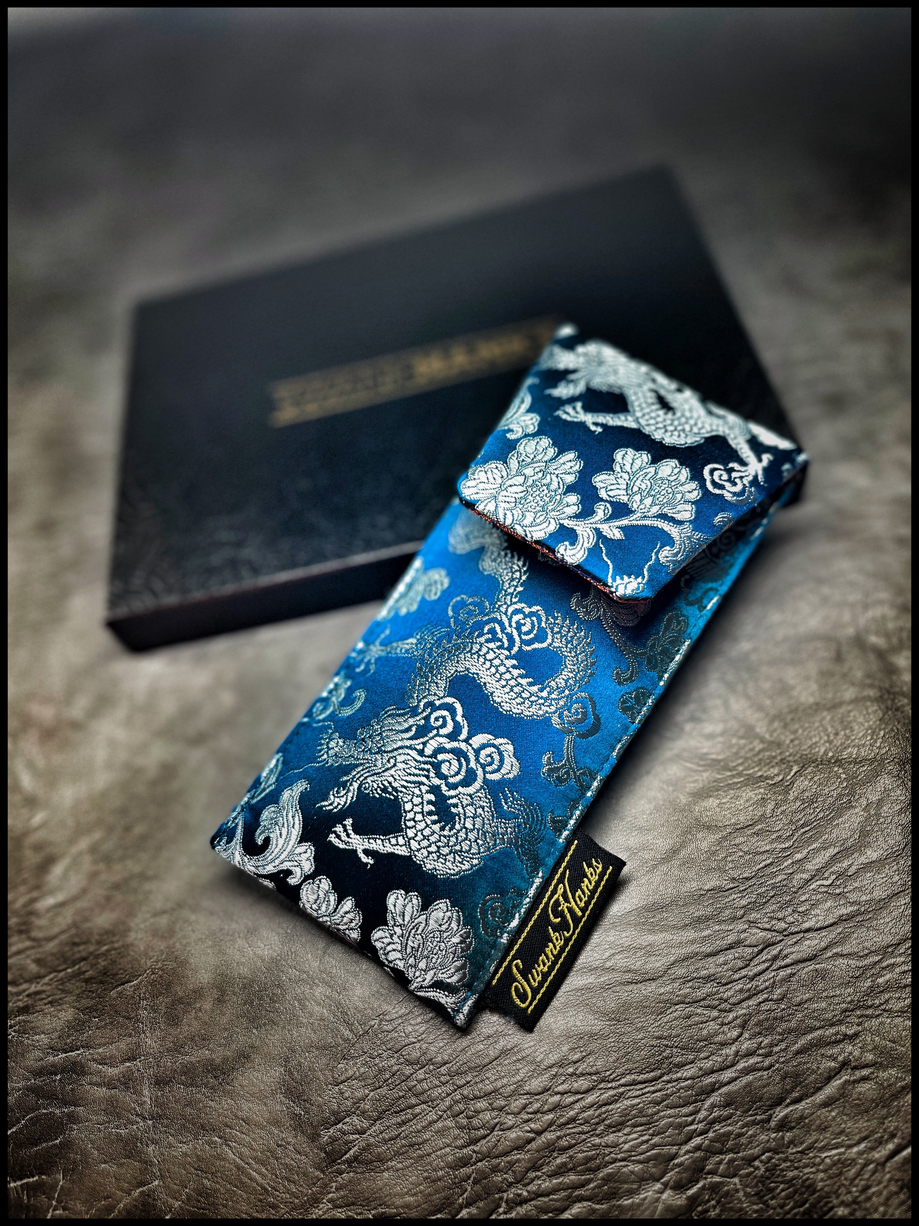 One-Off Dragon Silk/Mulberry Silk Pouch
