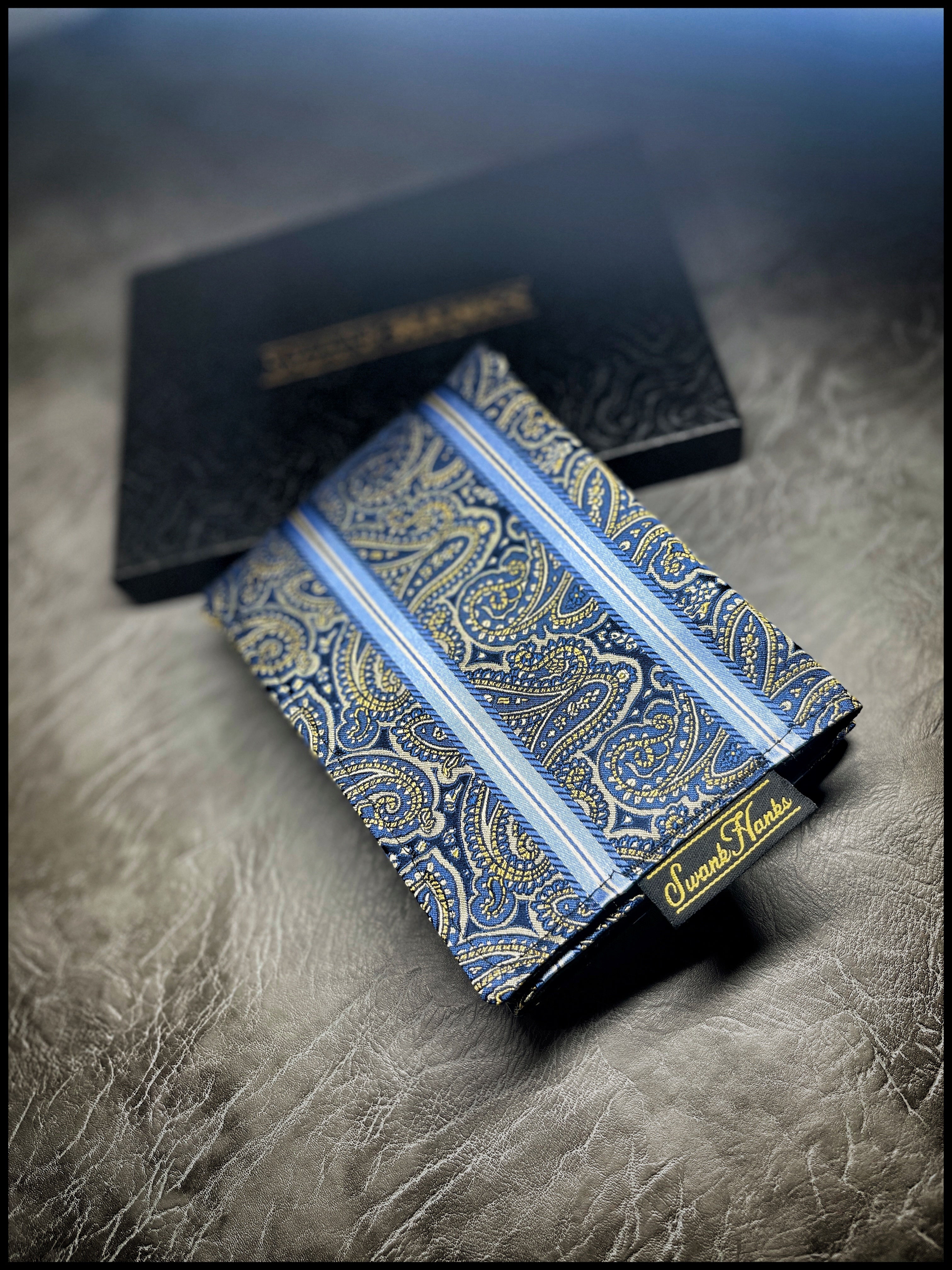 Executive Pinstripe Paisley Silk