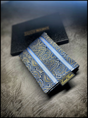 Executive Pinstripe Paisley Silk