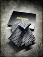 Gunmetal Textured Checkers Single Pouch