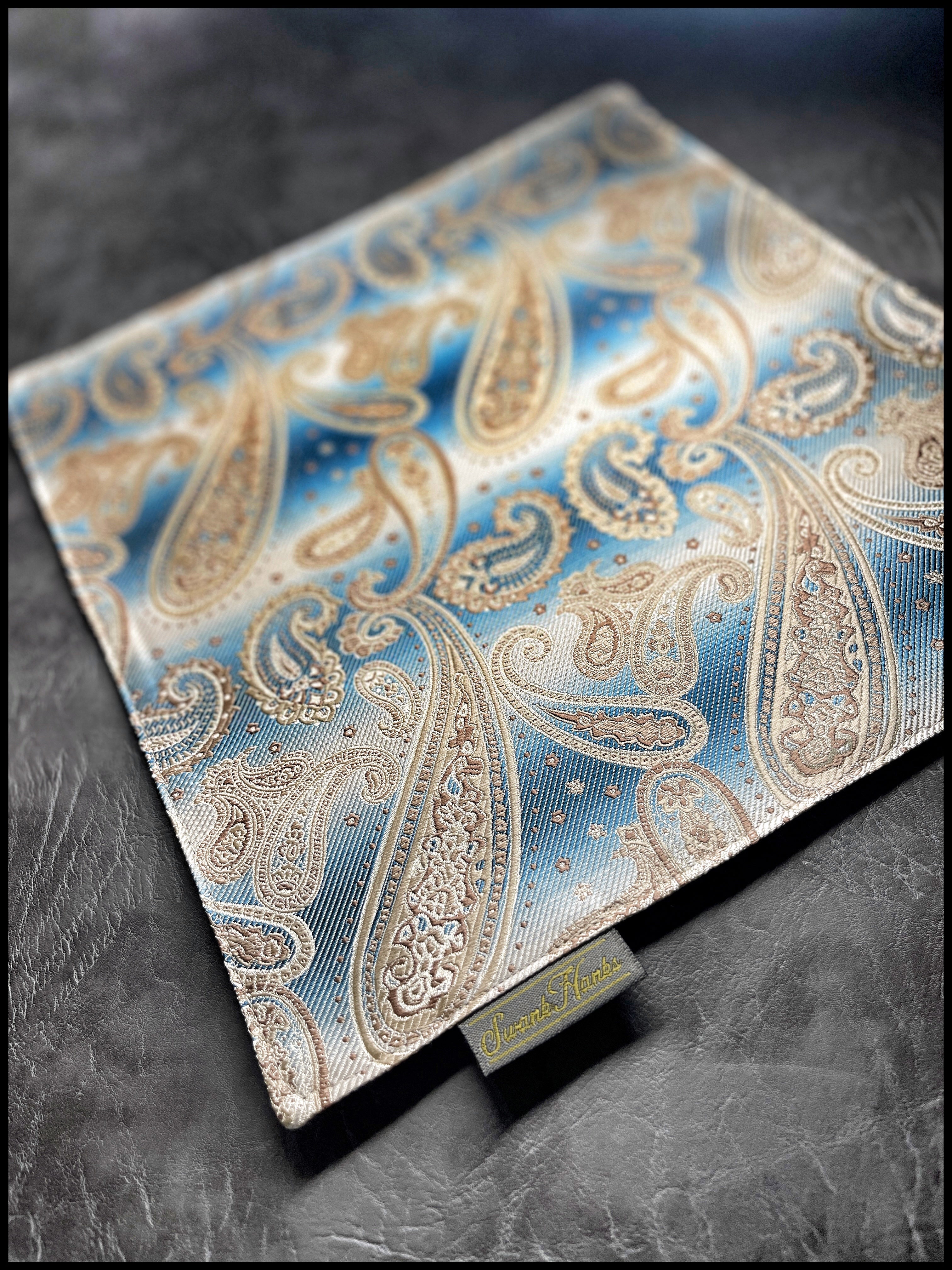 Chiffon Paisley Stripes/Micro Dot Hanks