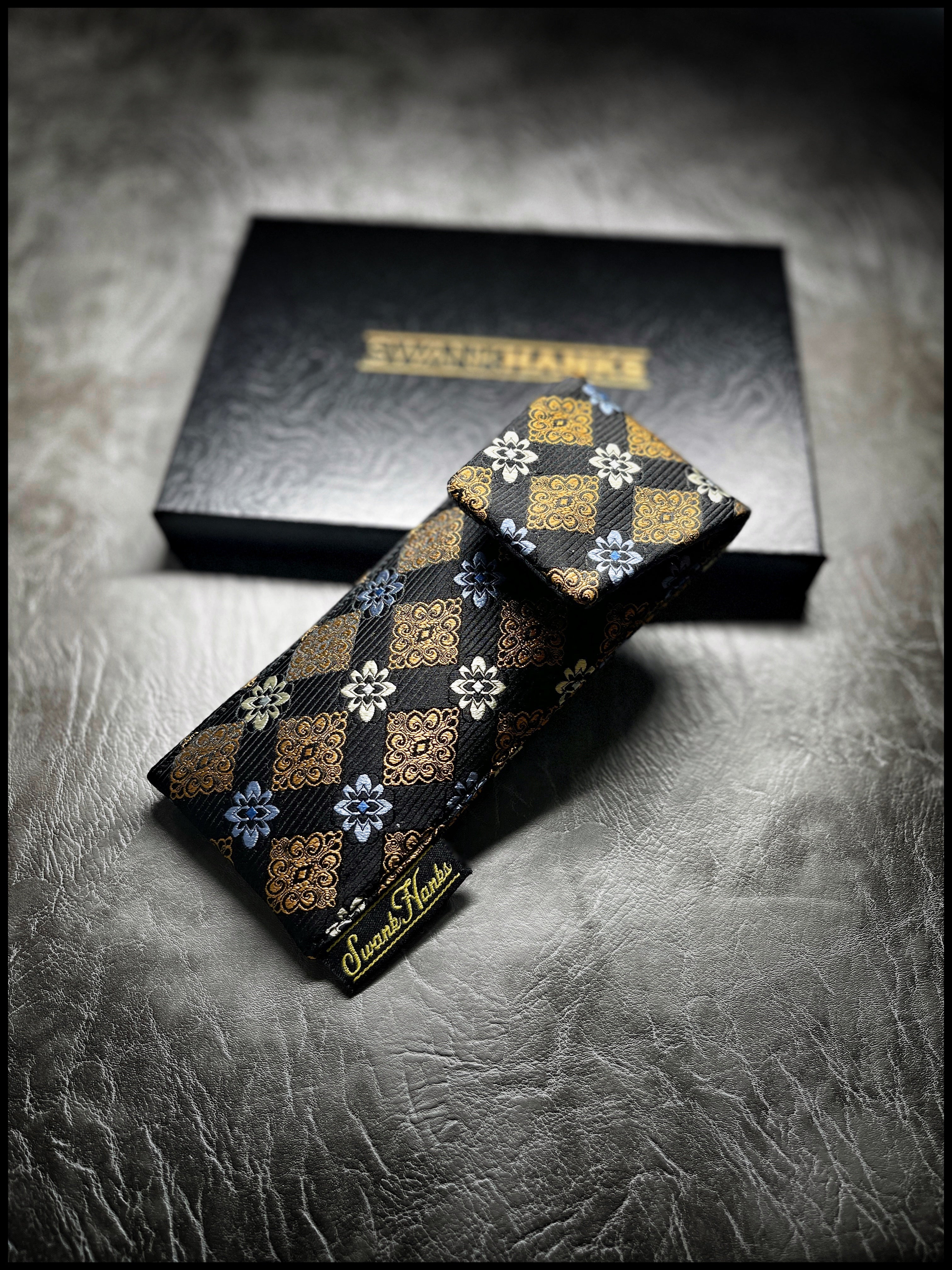 Royal Gold/Black Pinstripe Single Pouch