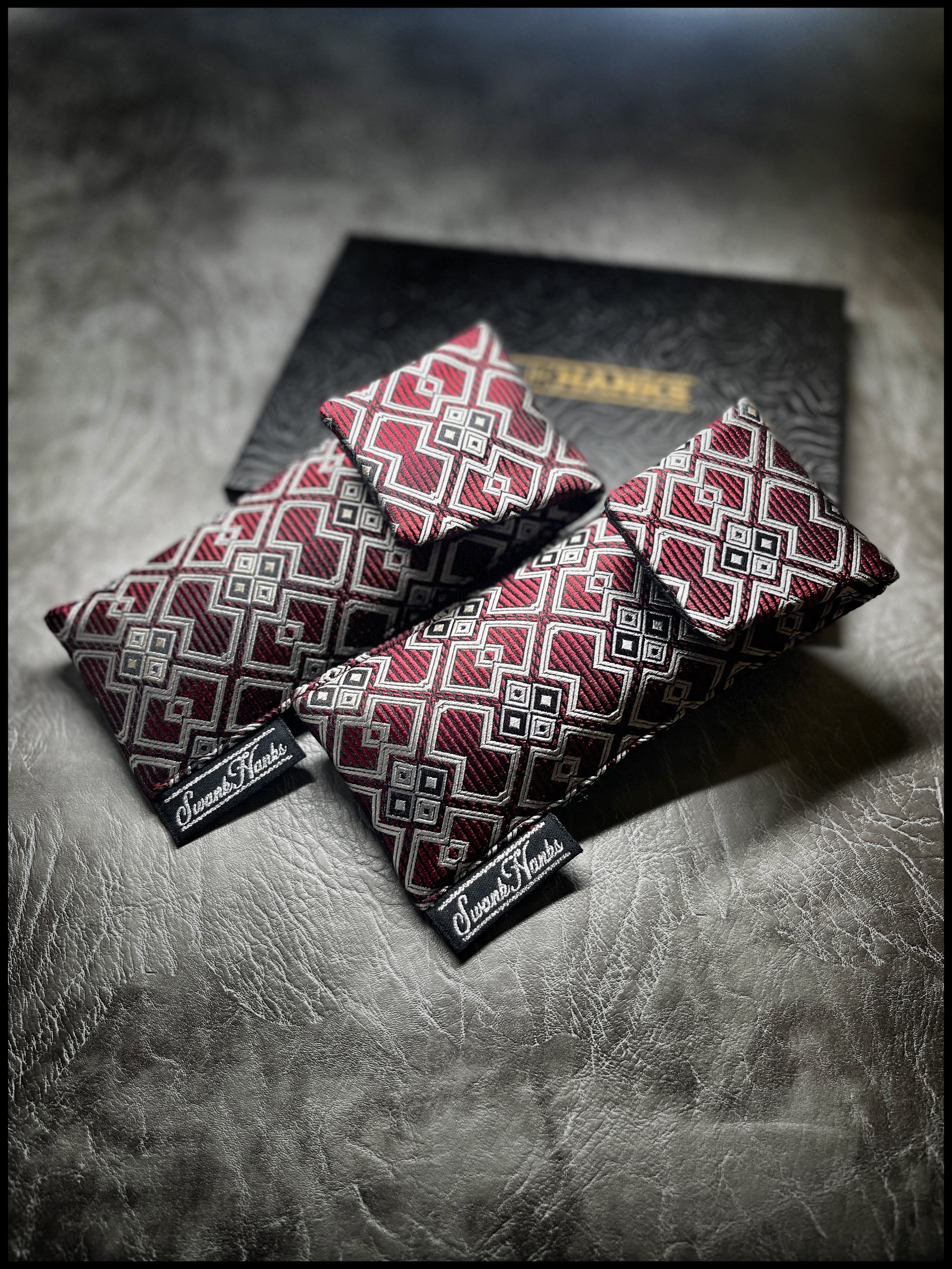 Red/Silver Pinstripe Gates Pouch