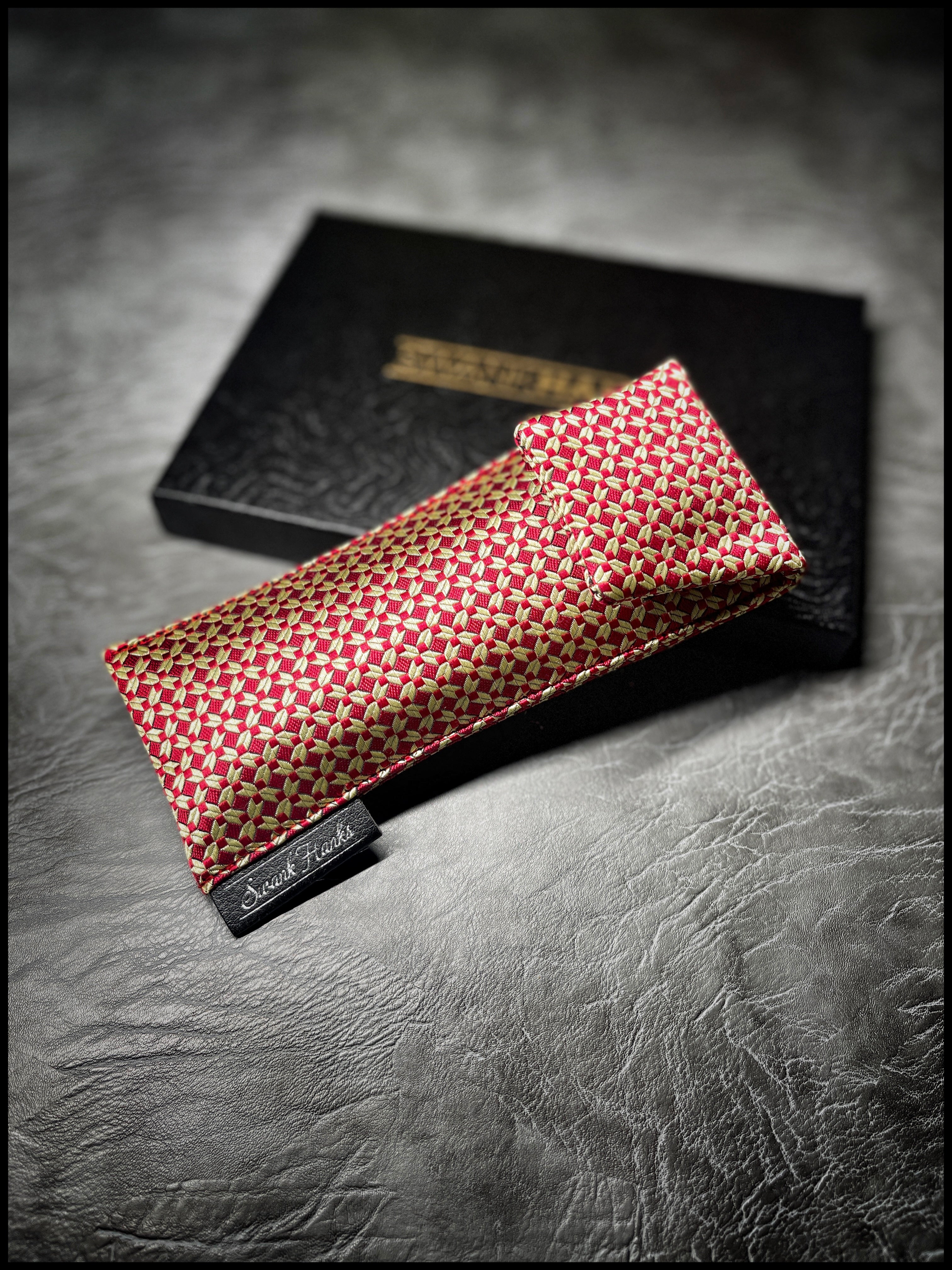 Red Ritz Silk Pouches
