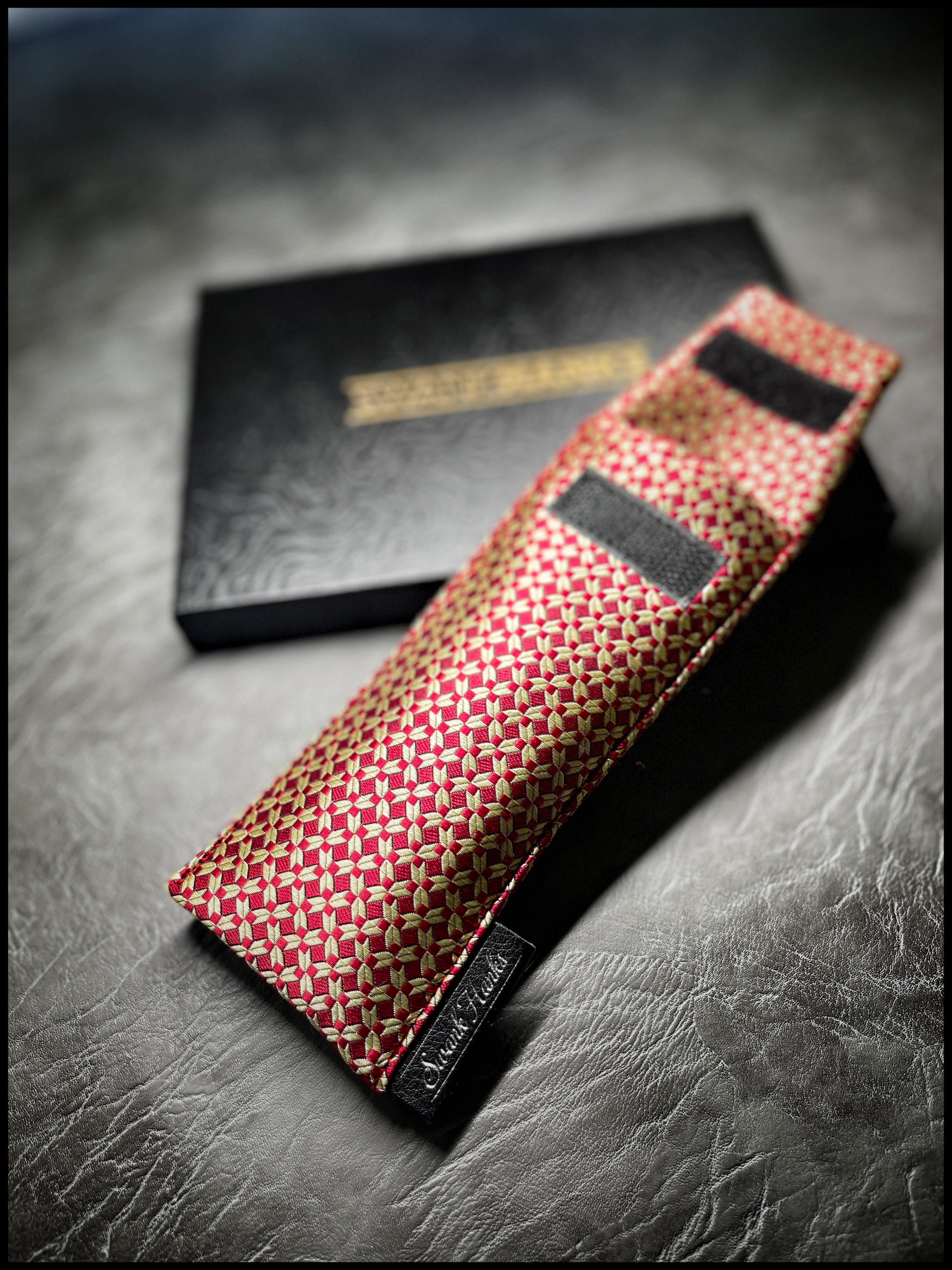 Red Ritz Silk Pouches