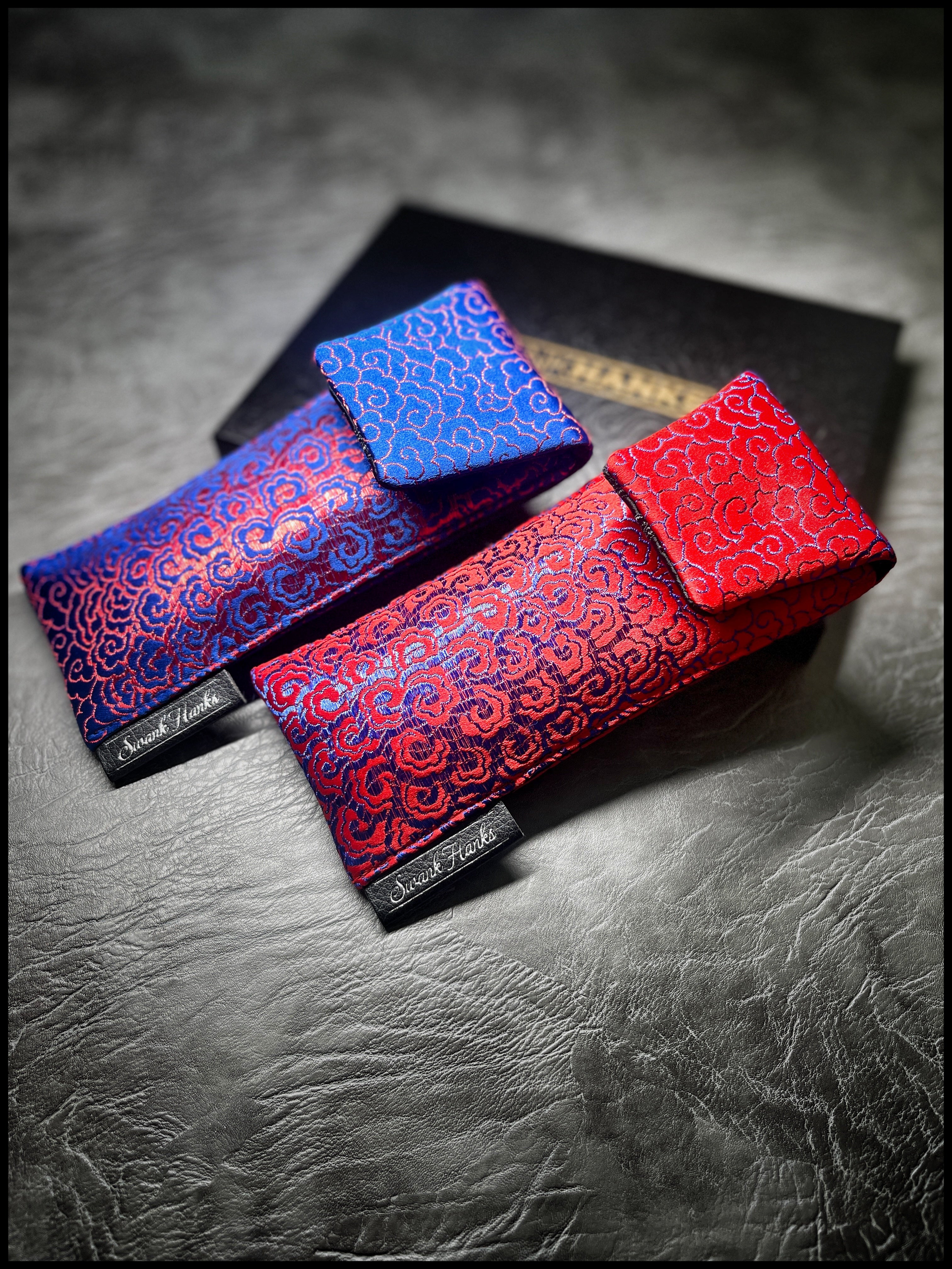 Blue Oriental Wave V2 W/ Murdered Out Dragon Silk Single Pouch