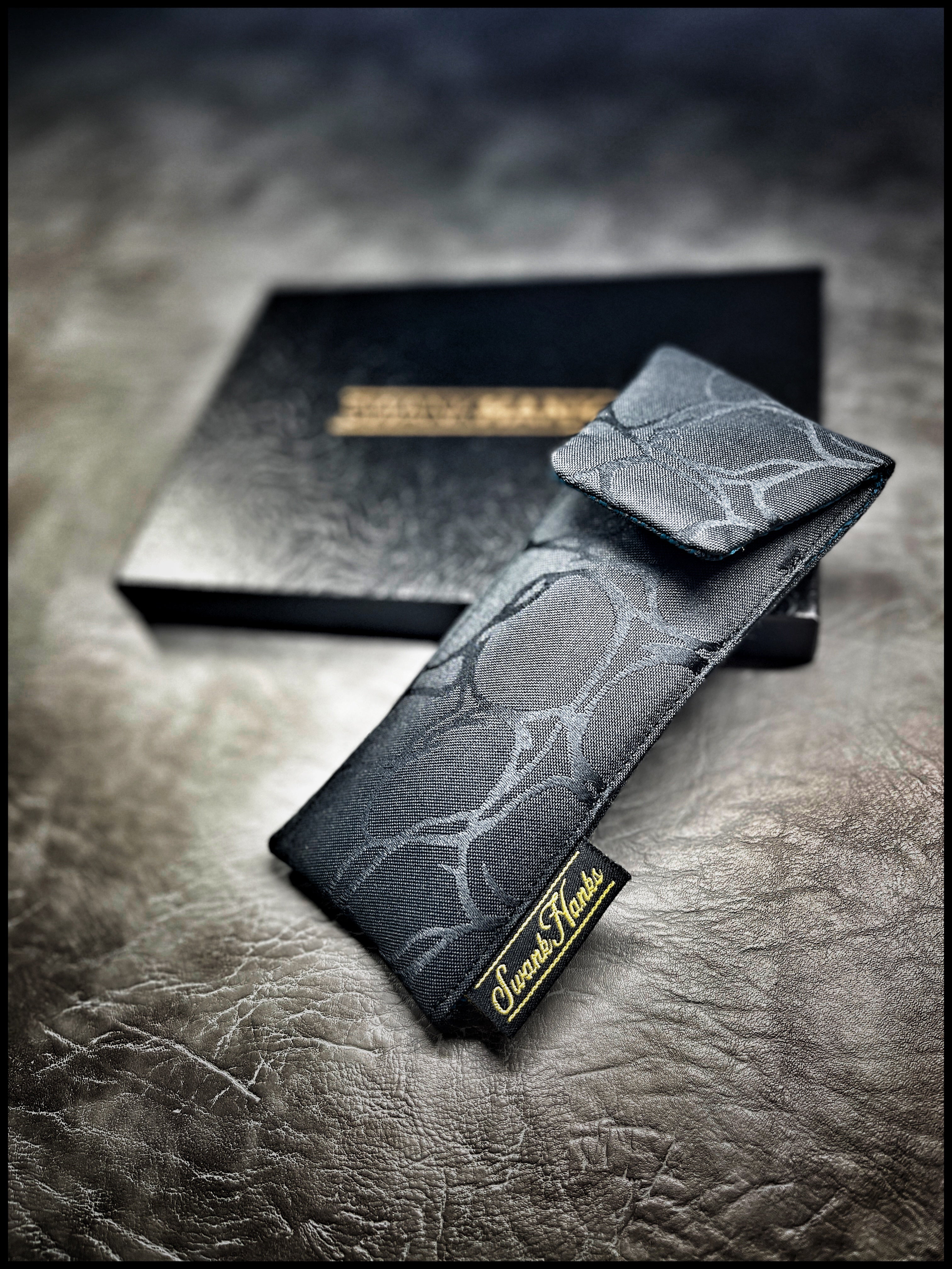 Matte/Satin Teal Basketweave Pouch