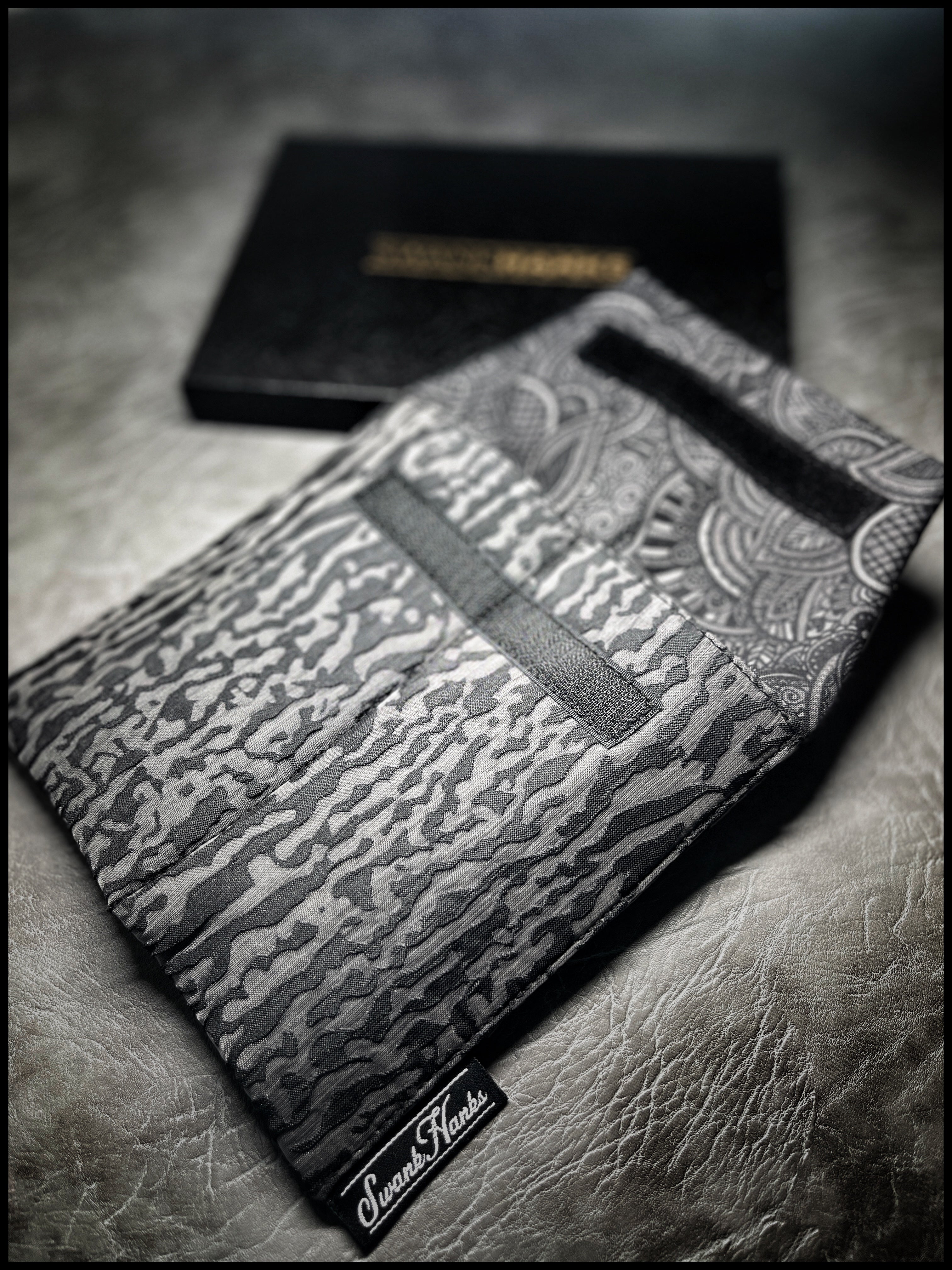 Matte Textured Black Bark Double Slot 1-OFF